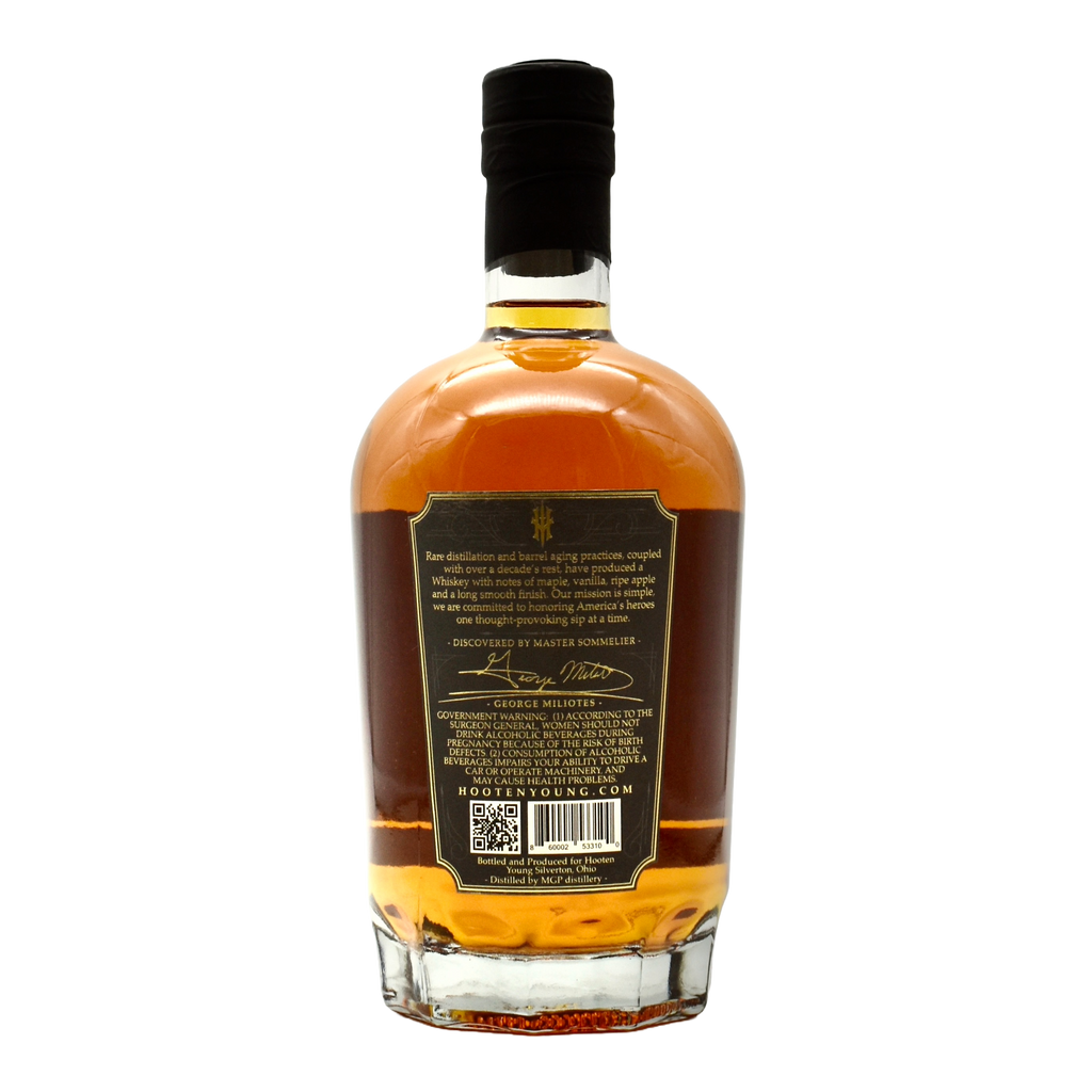 Hooten Young 12 Year American Whiskey 750ml