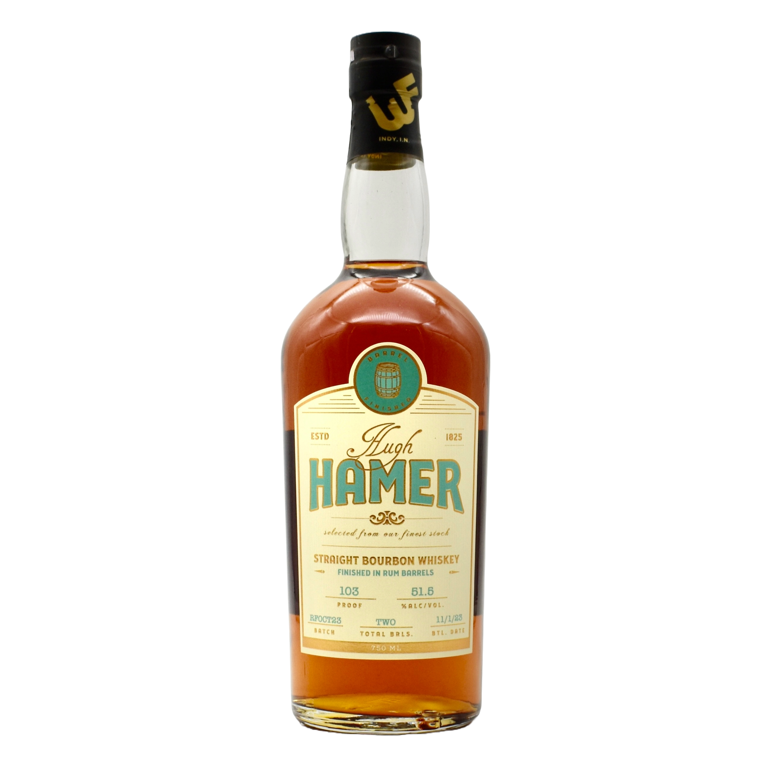 Hugh Hamer Rum Finish Bourbon 750ml