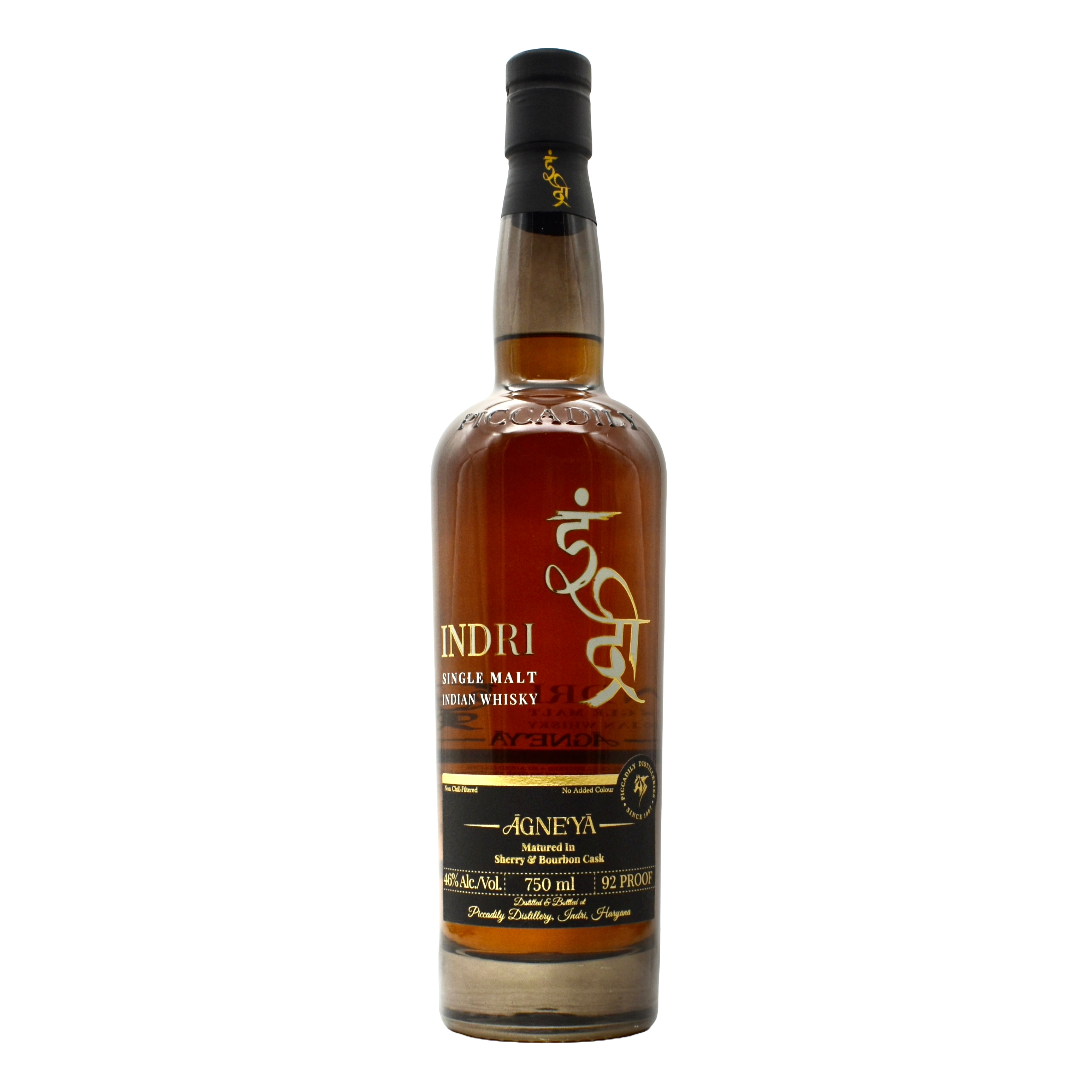 Indri Agneya Single Malt Indian Whiskey 750ml