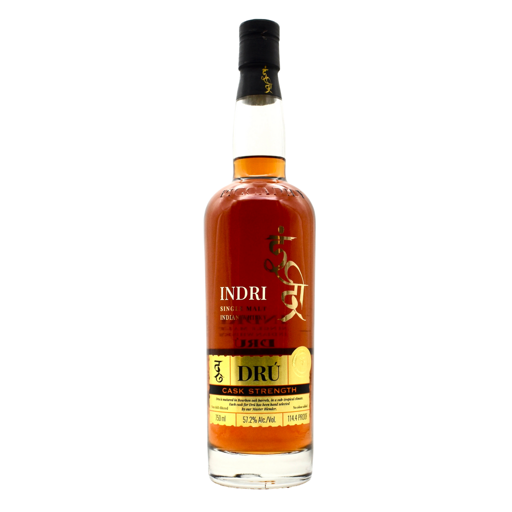 Indri DRU Cask Strength Single Malt Indian Whiskey 750ml