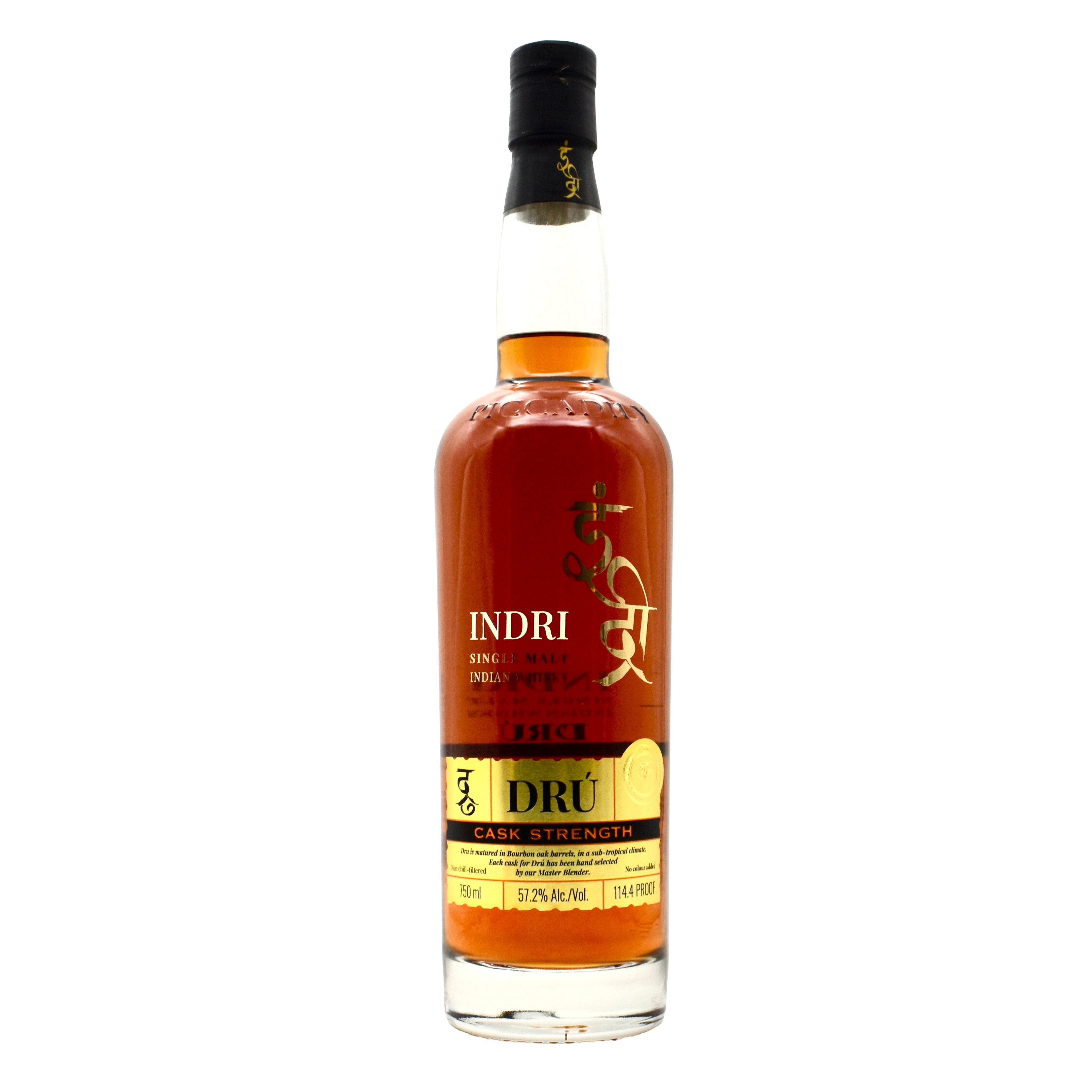 Indri DRU Cask Strength Single Malt Indian Whiskey 750ml