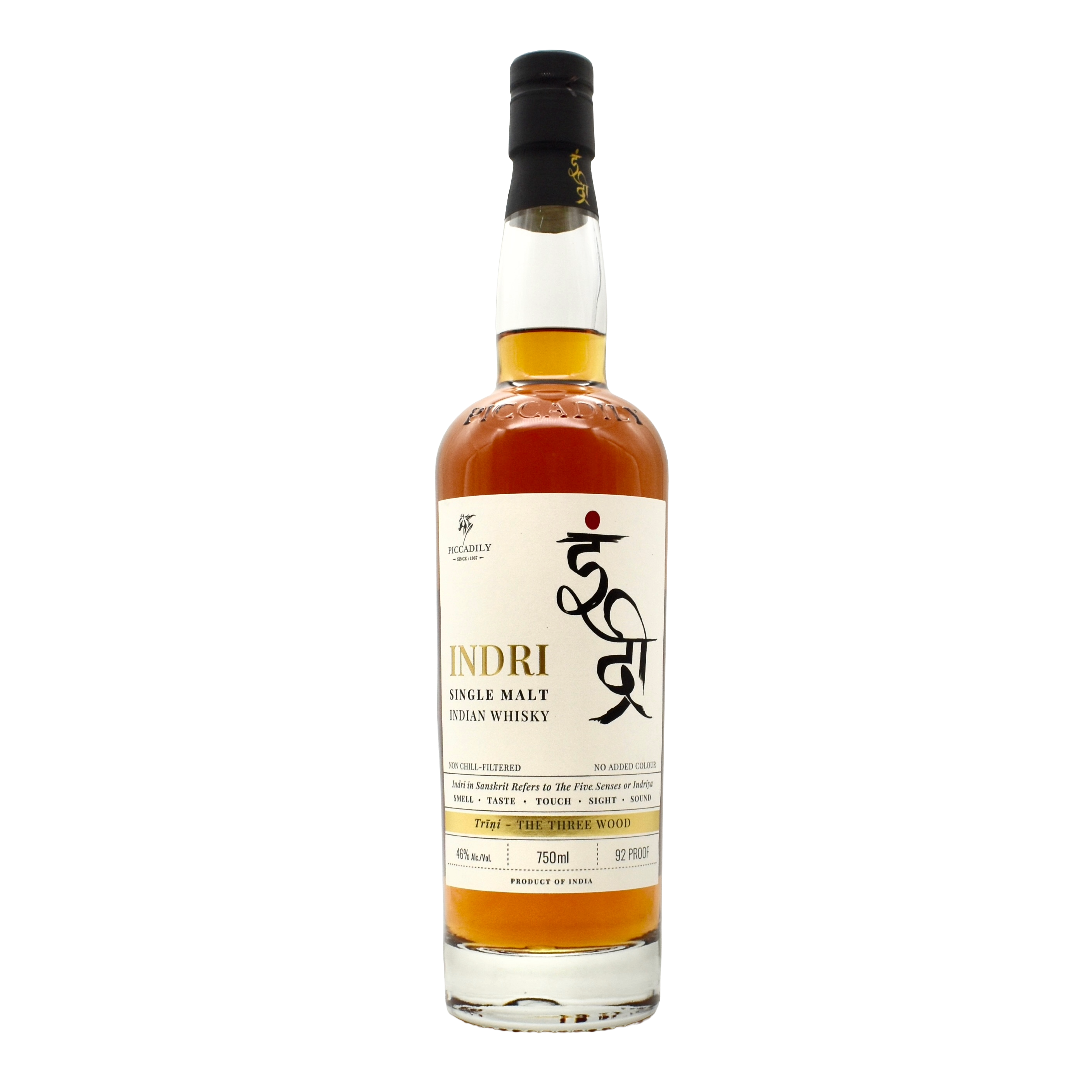 Indri Single Malt Indian Whiskey 750ml