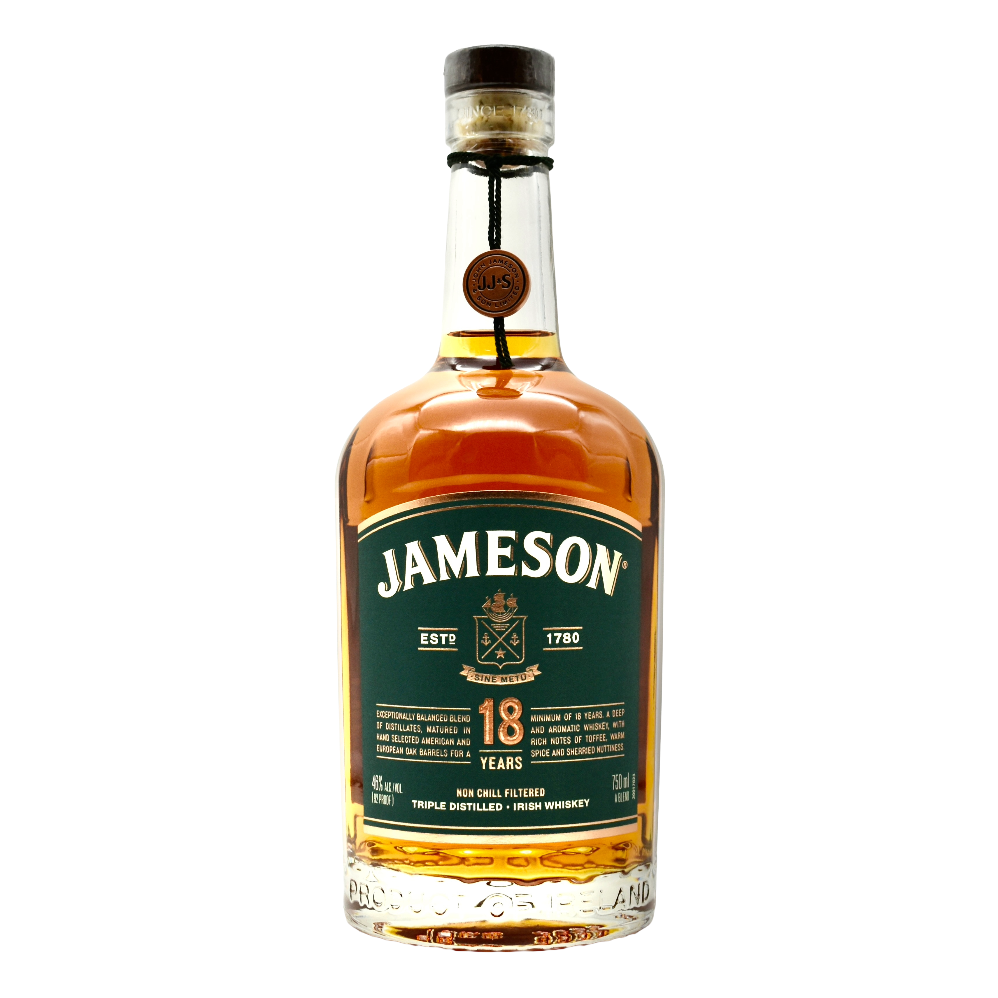 Jameson Irish Whiskey 18 Year 750ml