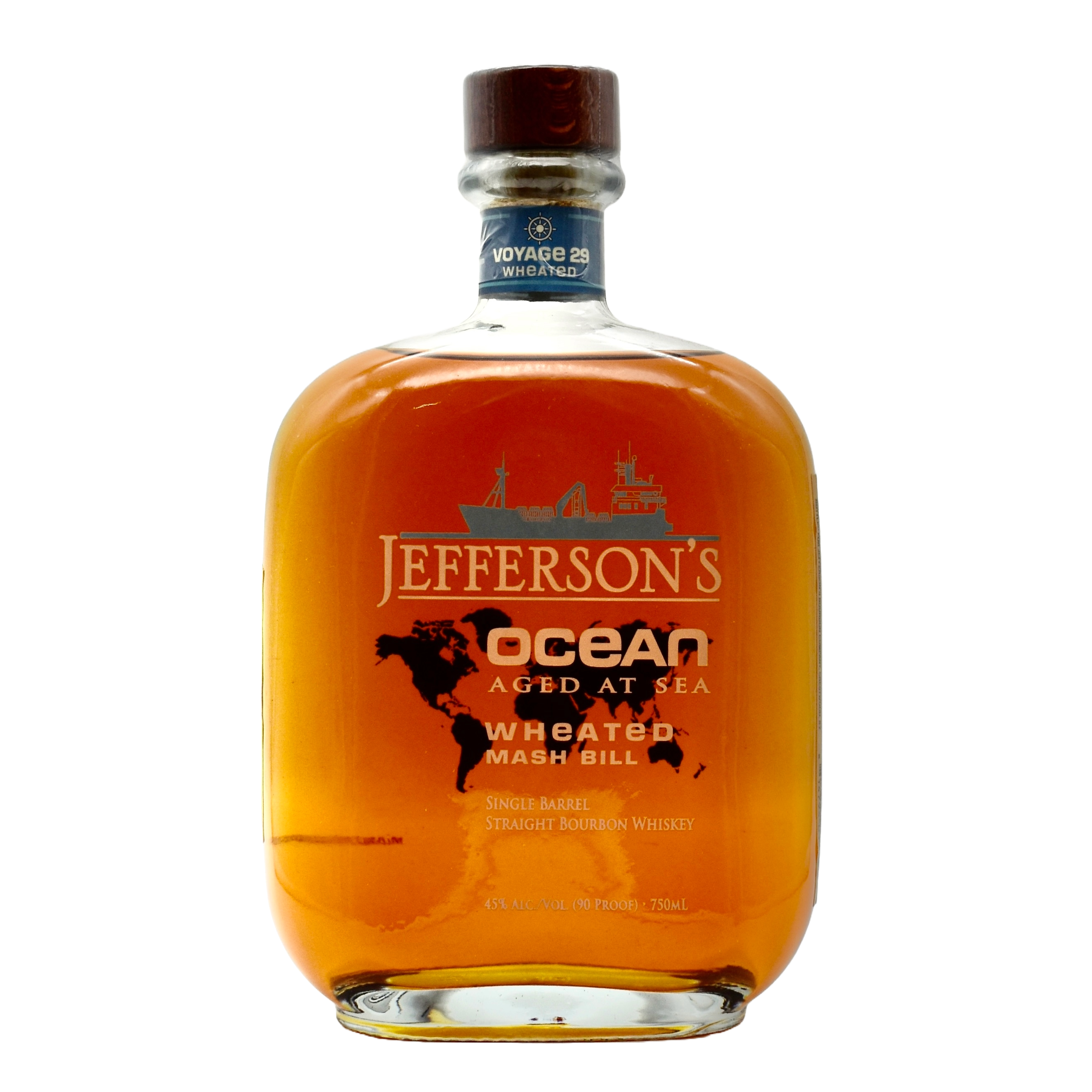 Jefferson's Straight Bourbon Ocean Aged At Sea Wheated Single Barrel 750ml