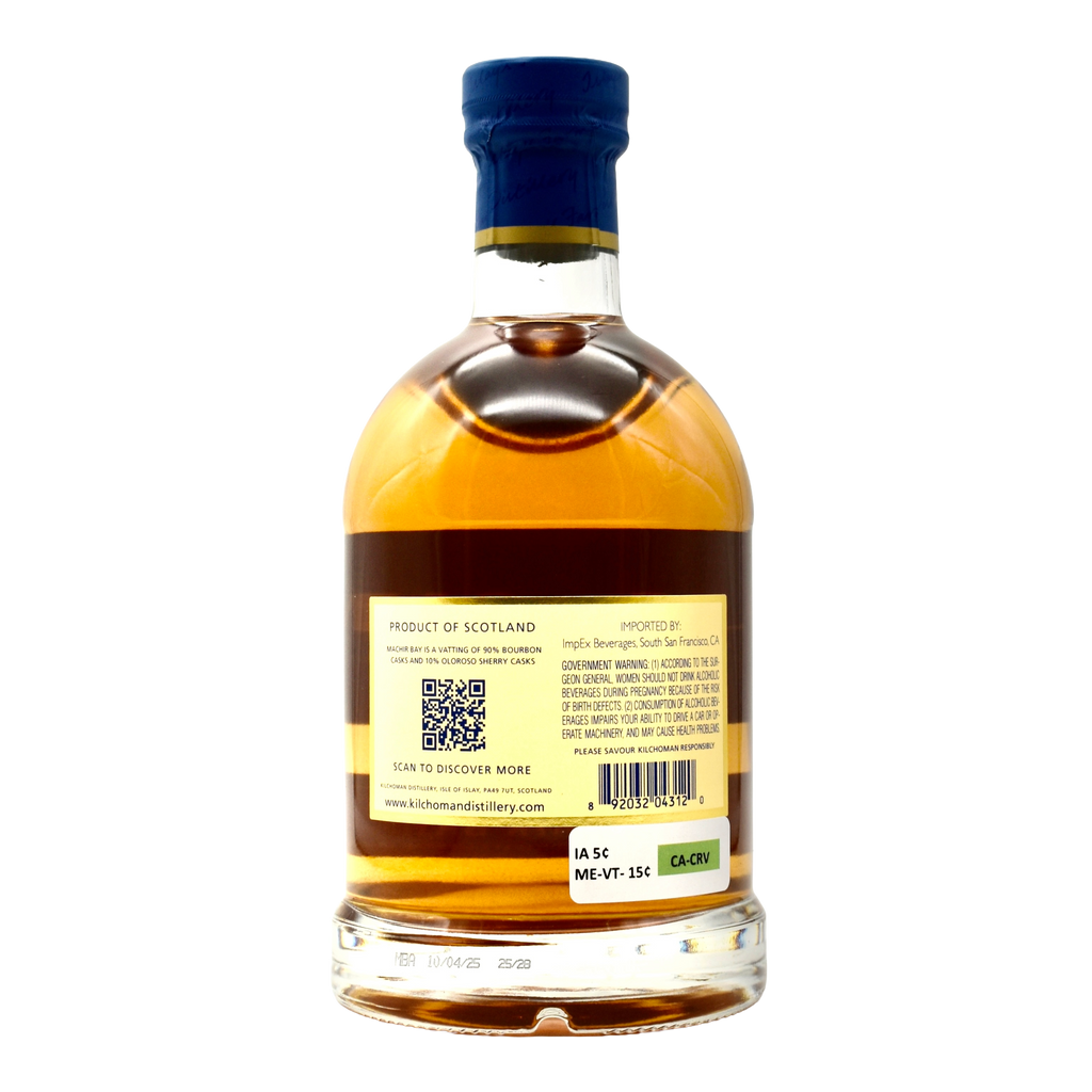 Kilchoman Machir Bay Single Malt Islay Scotch Whisky 700ml