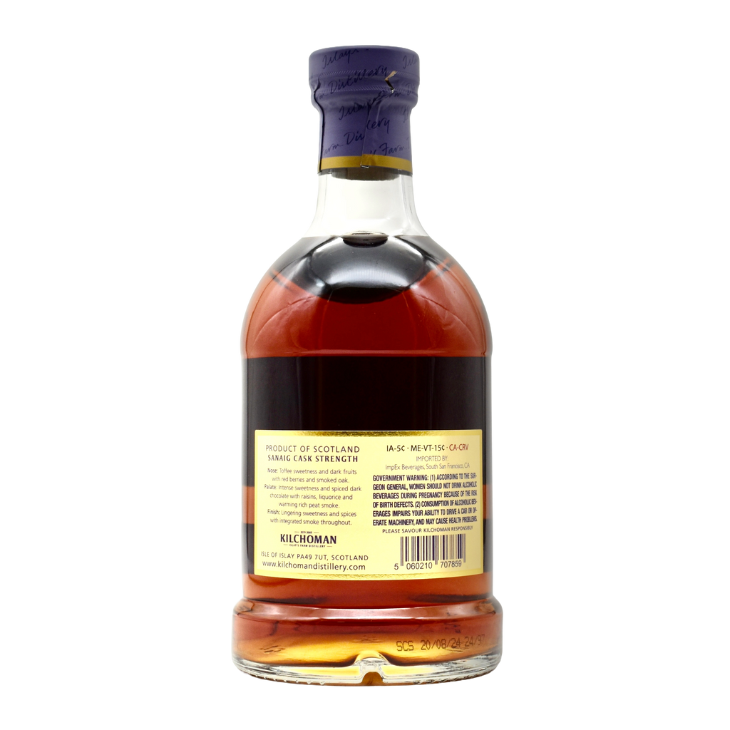 Kilchoman Sanaig Cask Strength Single Malt Islay Scotch Whisky 700ml