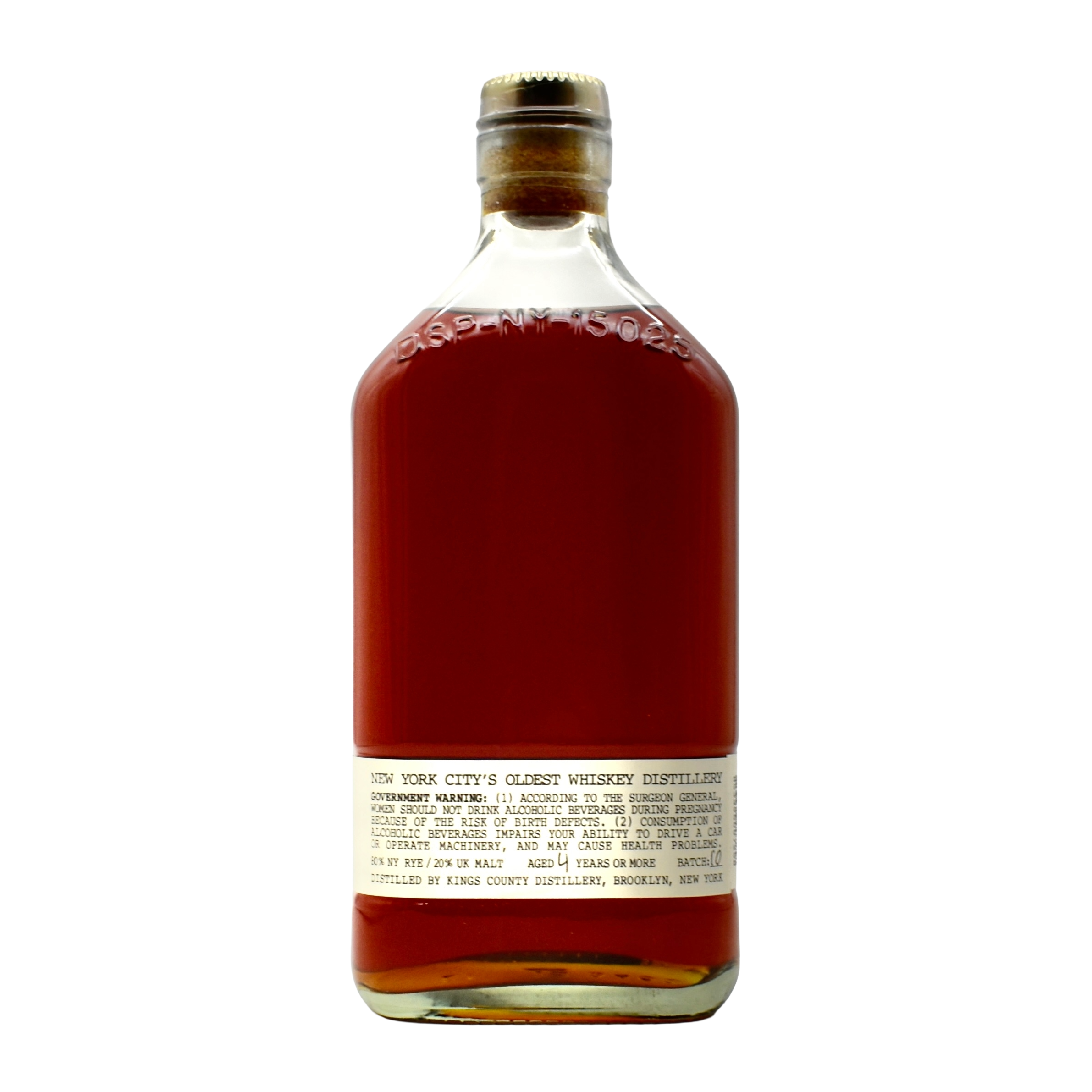 Kings County Barrel Strength Empire Rye 750ml