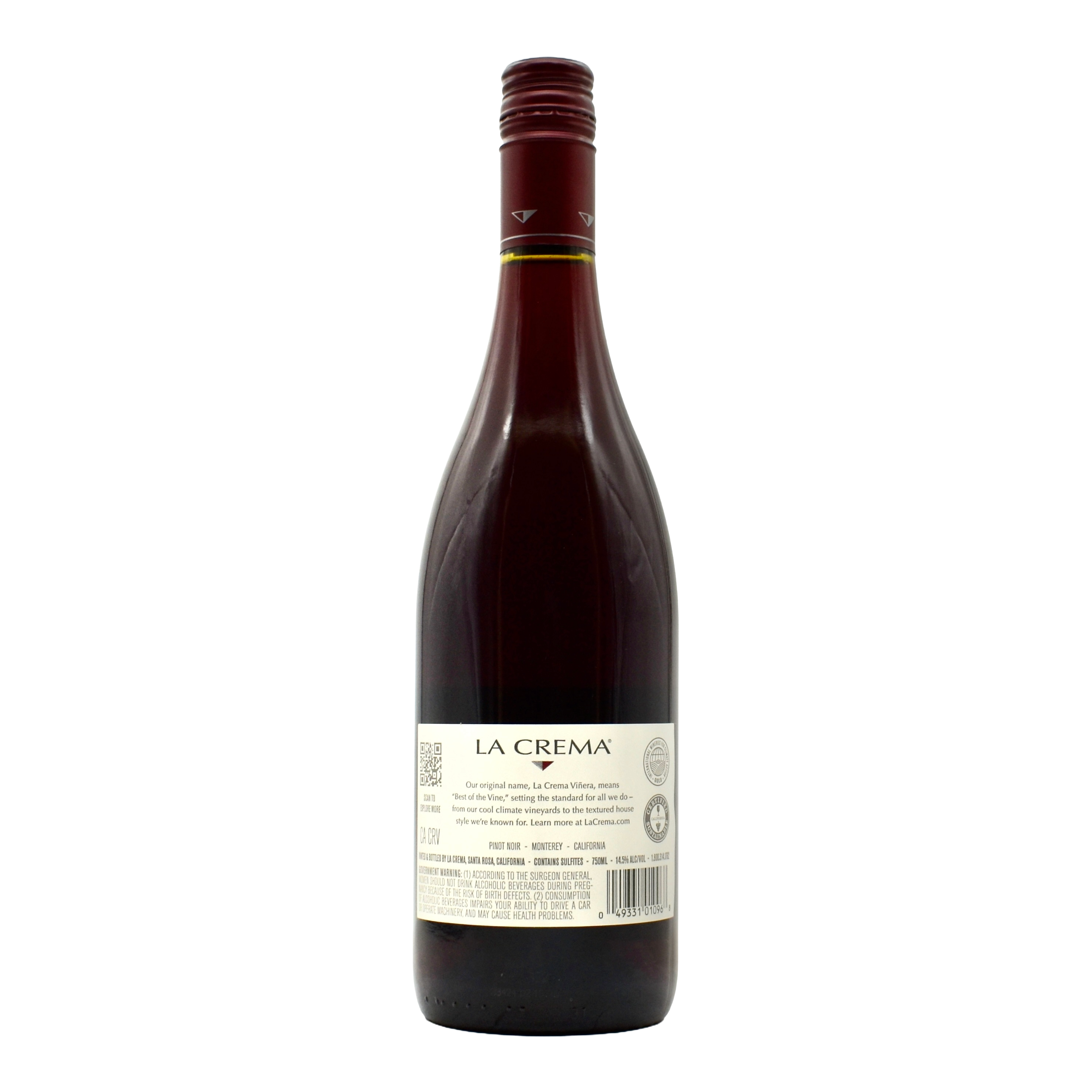 La Crema Pinot Noir 750ml