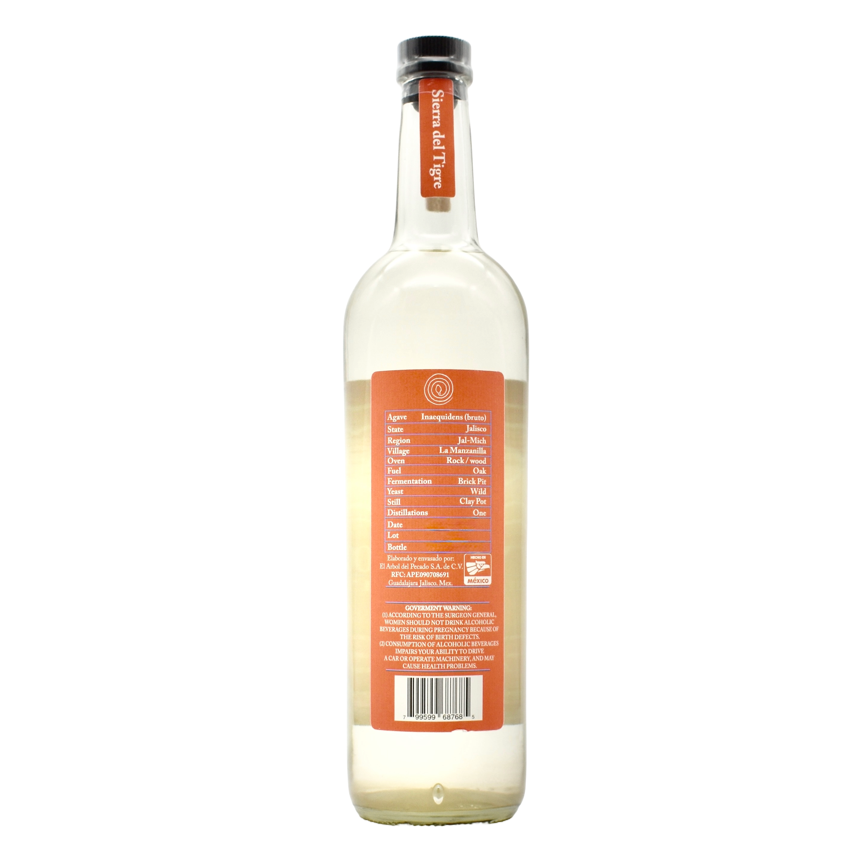 La Venenosa Raicilla Sierra del Tigre Orange 750ml