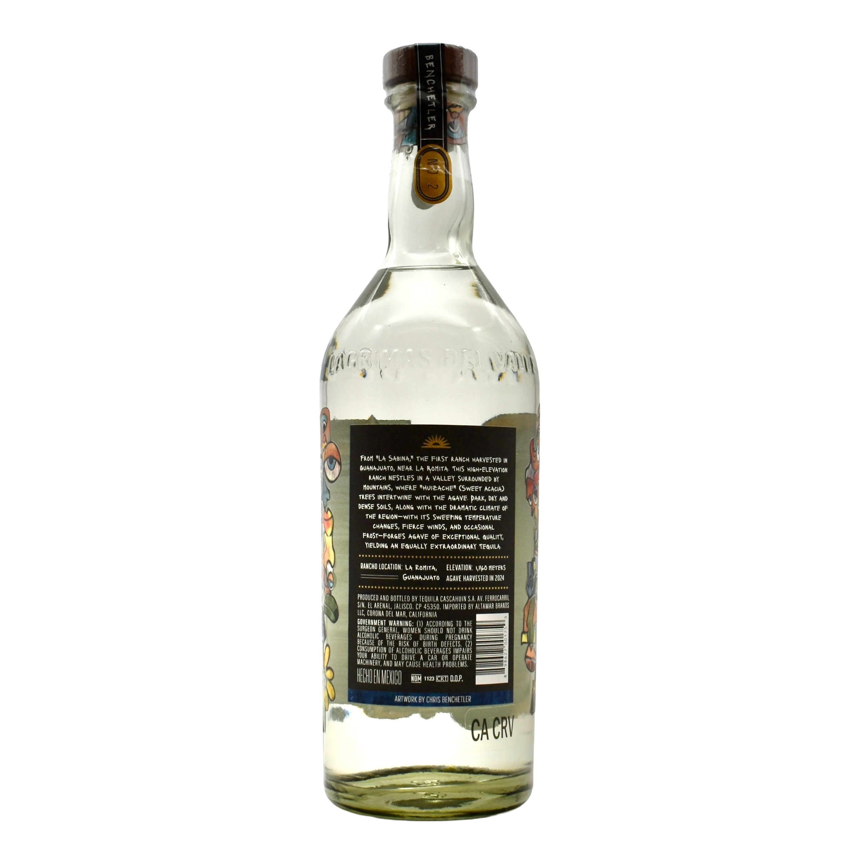 Lagrimas Tequila Plata Benchetler No. 2 750ml