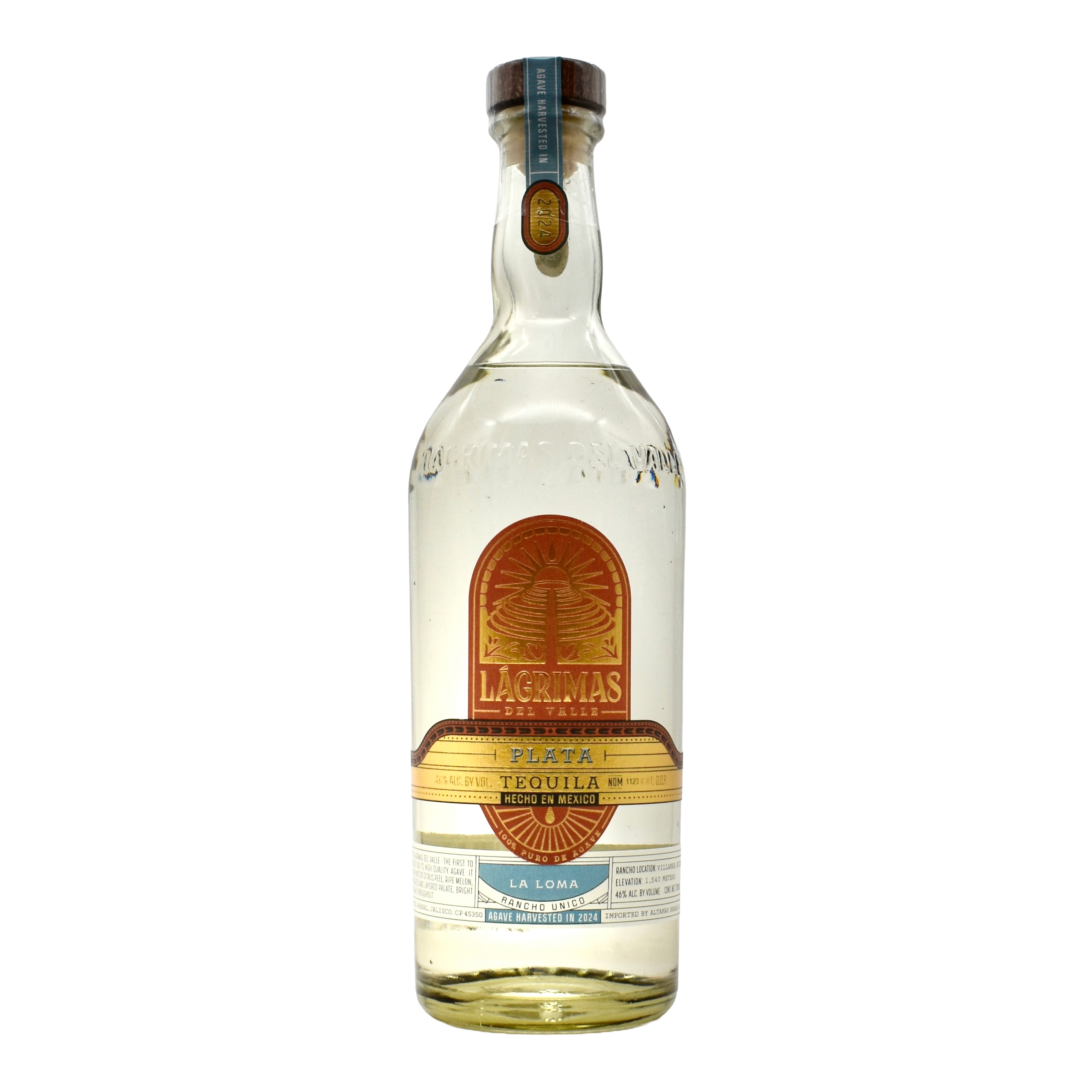 Lagrimas Tequila Plata La Loma 750ml