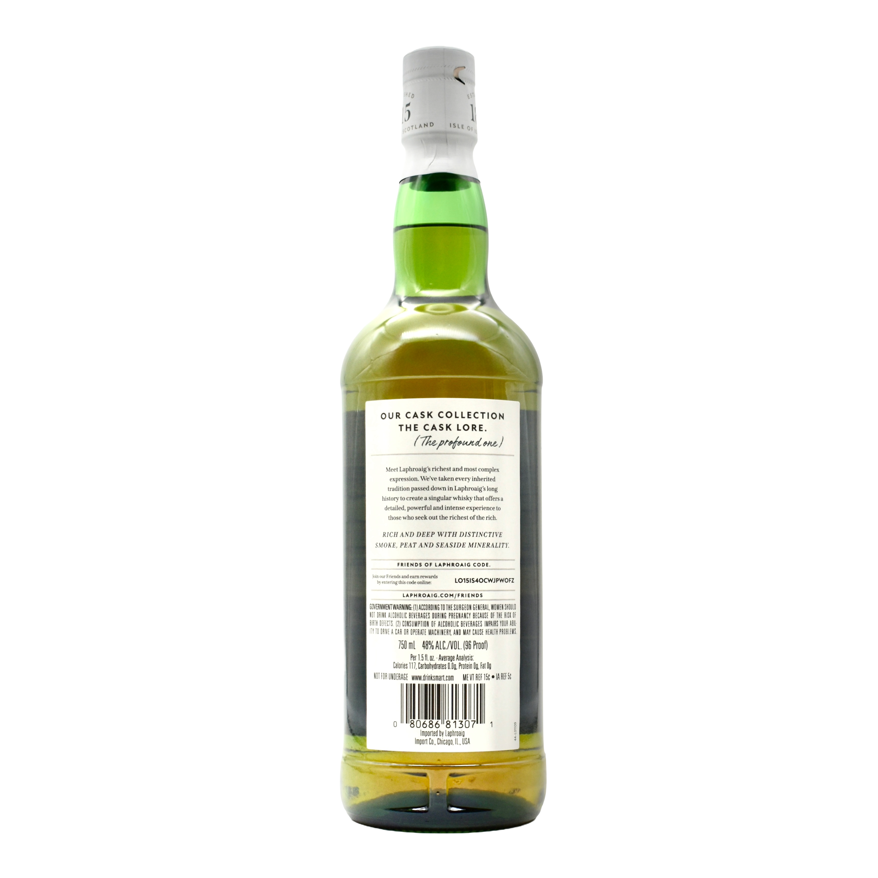 Laphroaig The Cask Lore Single Malt Islay Scotch Whisky 750ml