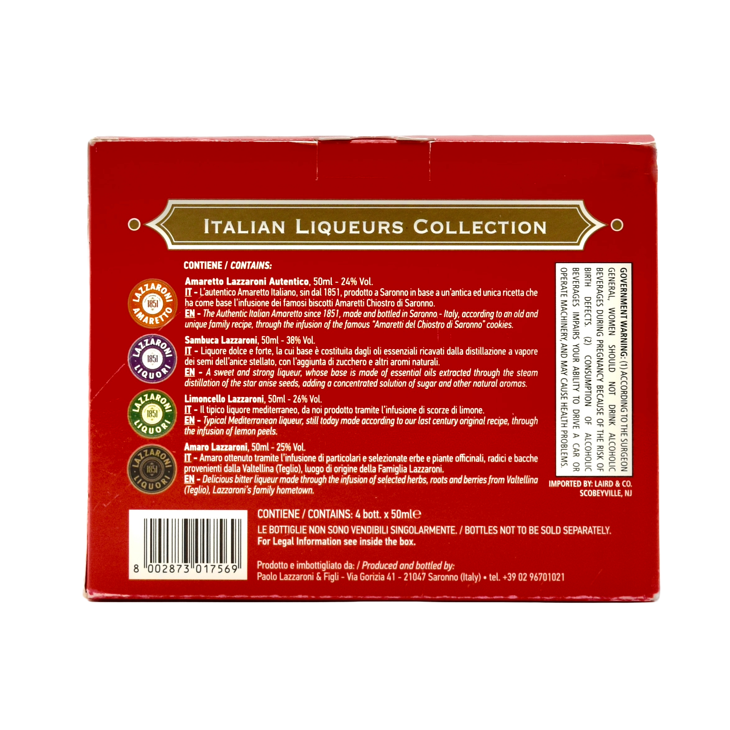 Lazzaroni Liqueur Collection (4x50ml)