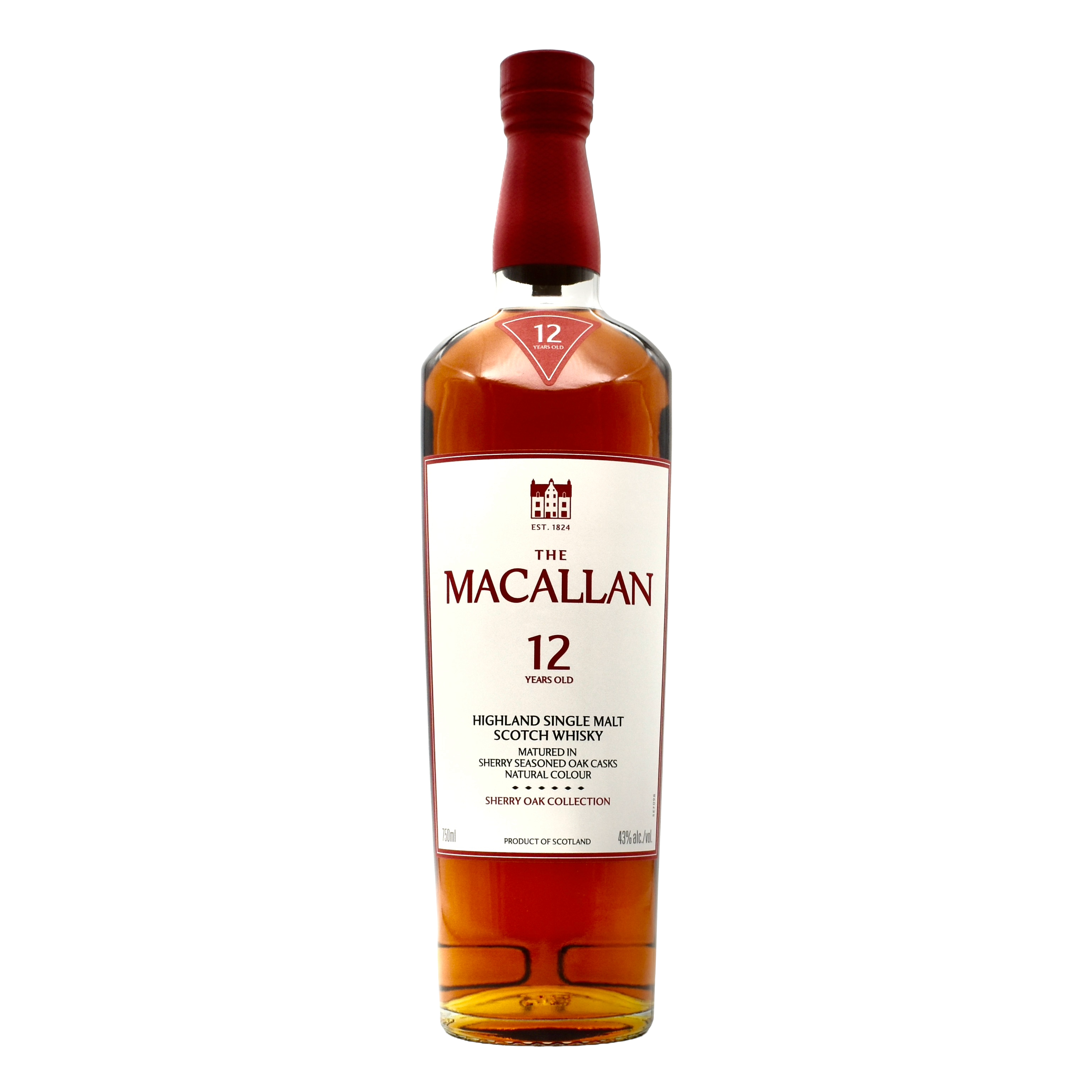 The Macallan 12 Year Old Sherry Oak Cask Single Malt Scotch Whisky 750ml