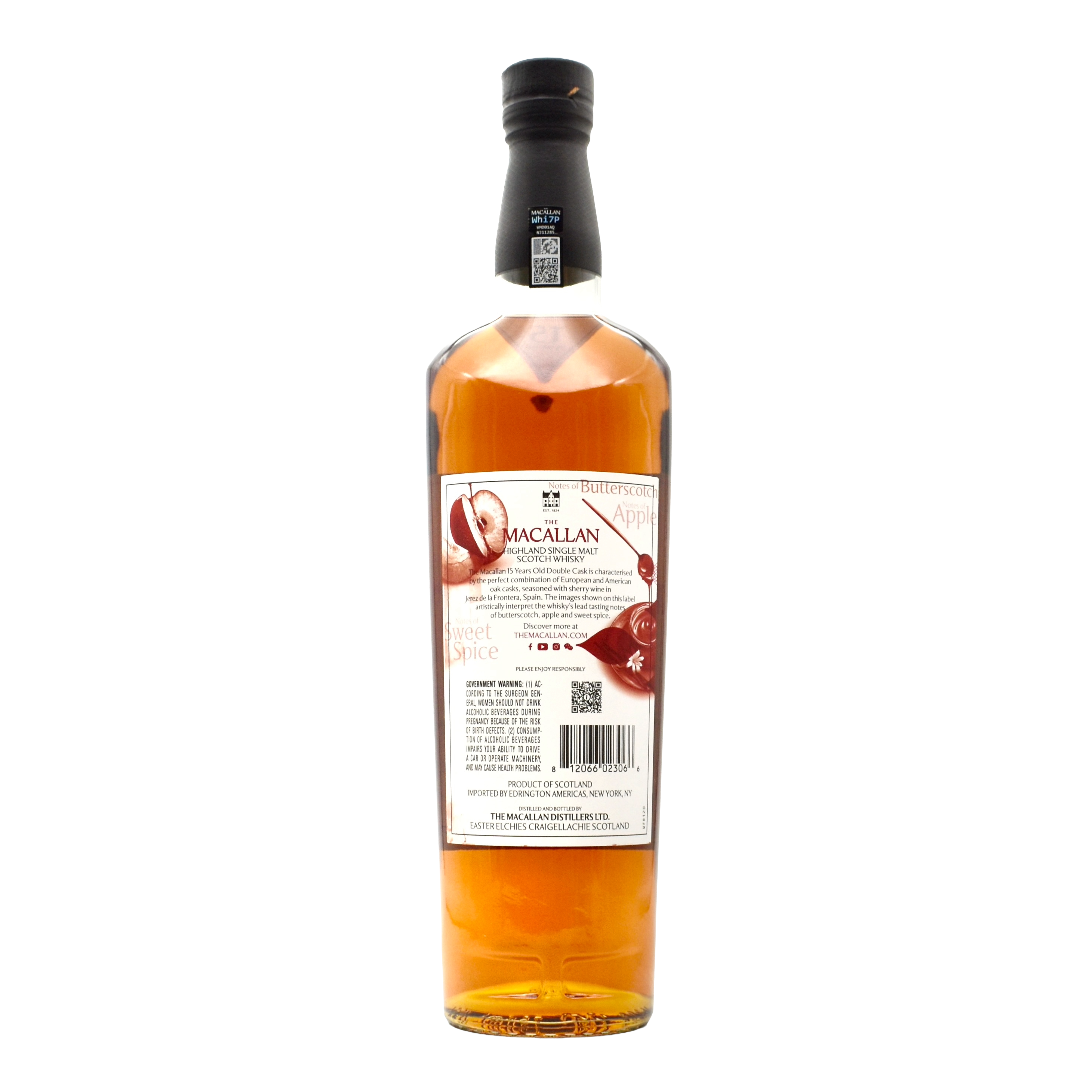The Macallan 15 Year Old Double Cask Single Malt Scotch Whisky 750ml