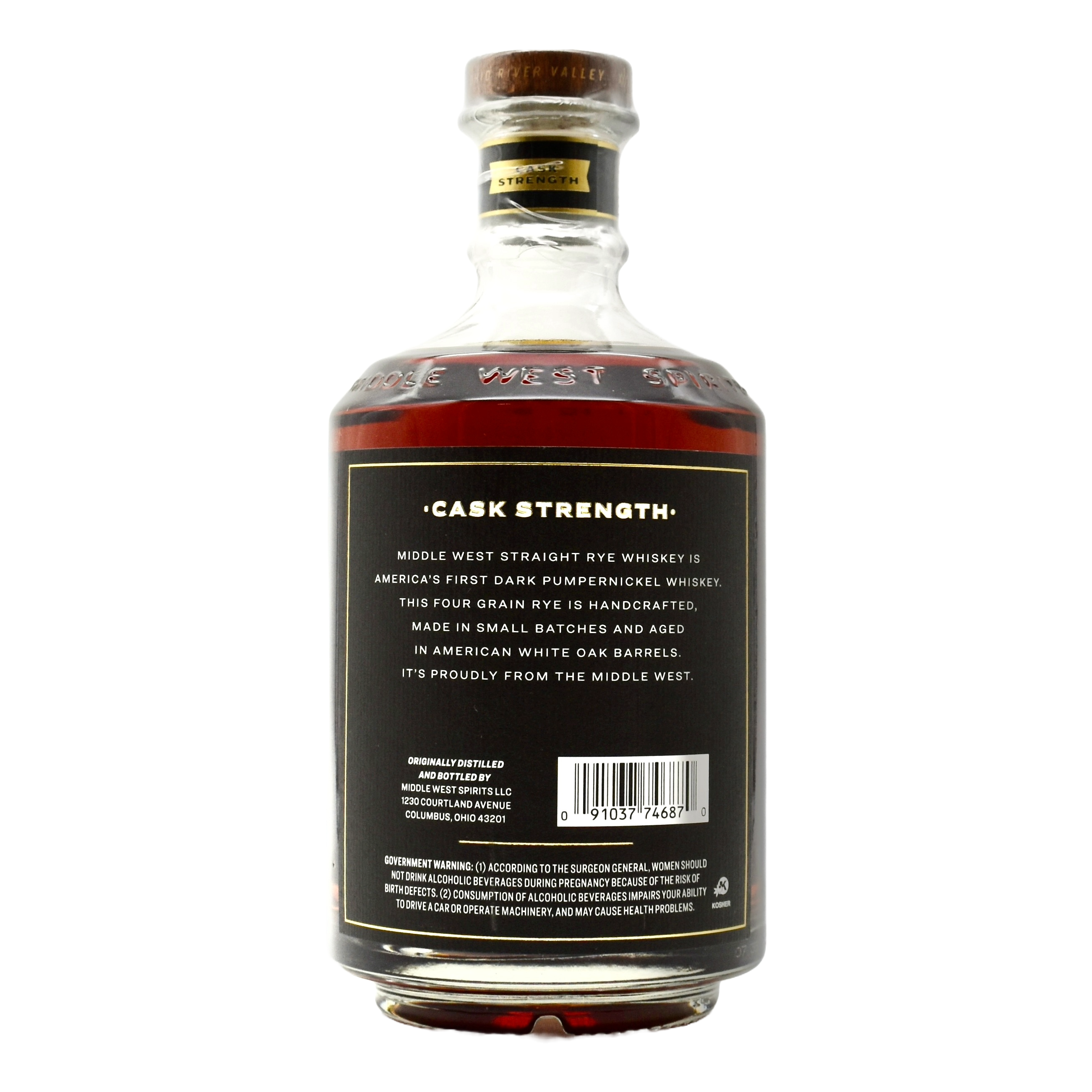 Middle West Cask Strength Dark Pumpernickel Rye Whiskey 750ml