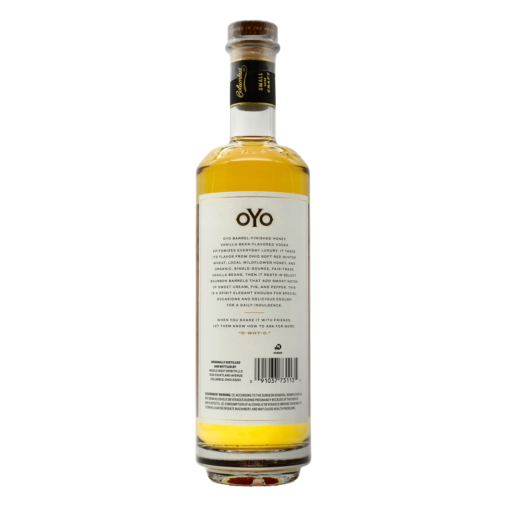 Middle West Spirits OYO Honey Vanilla Bean Bourbon Barrel Finished Vodka