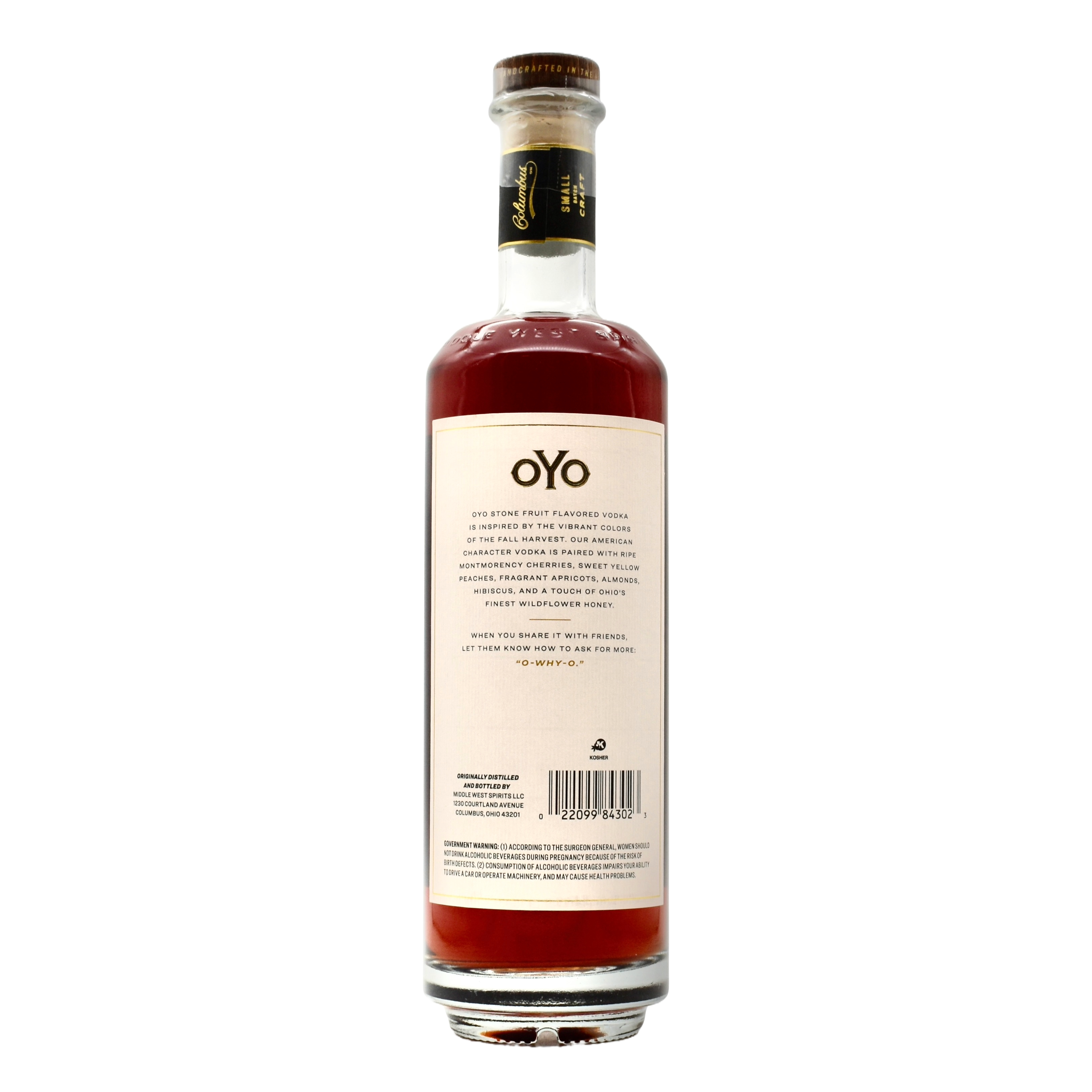 Middle West Spirits OYO Stone Fruit Vodka 750ml