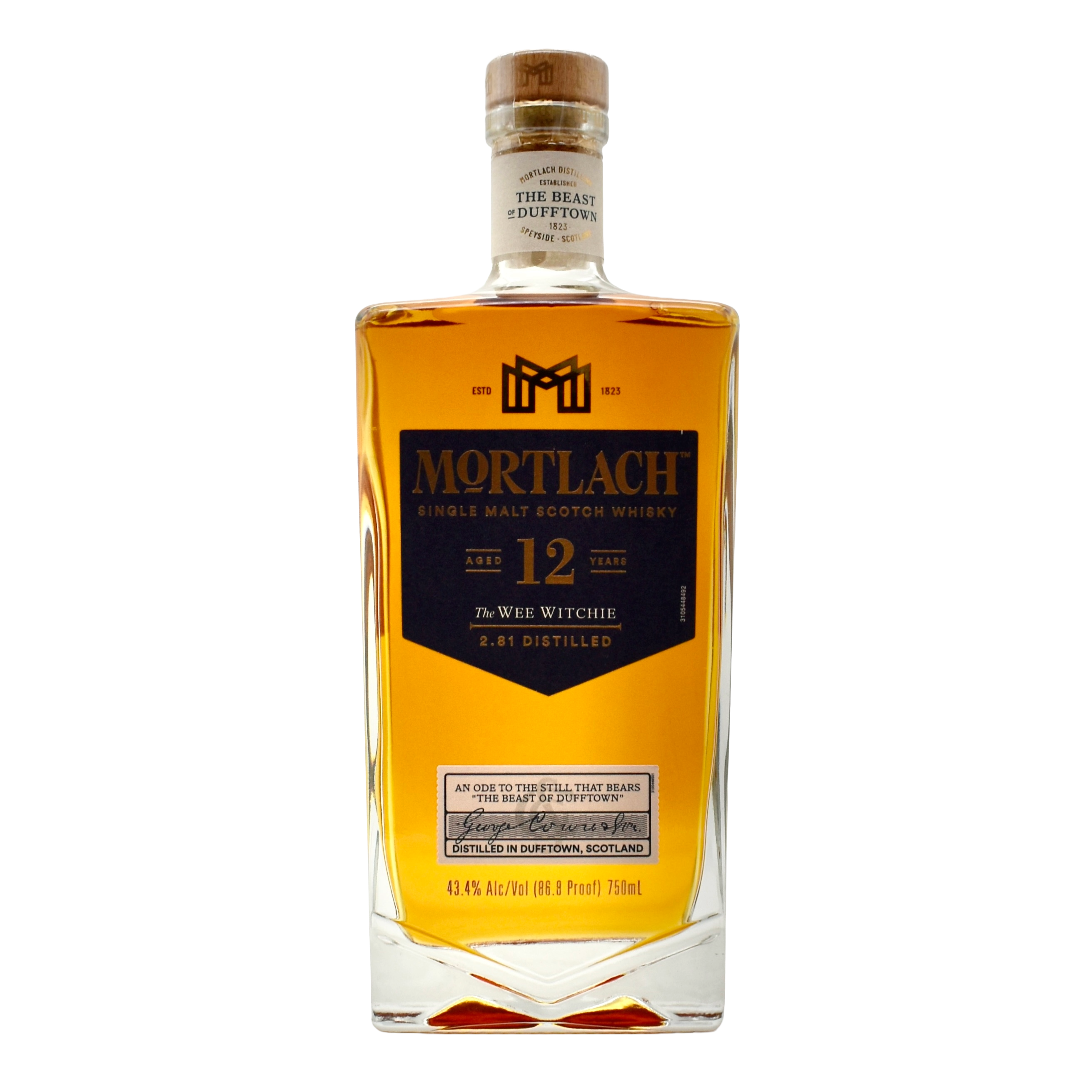 Mortlach 12 Year Old Single Malt Speyside Scotch Whisky 750ml