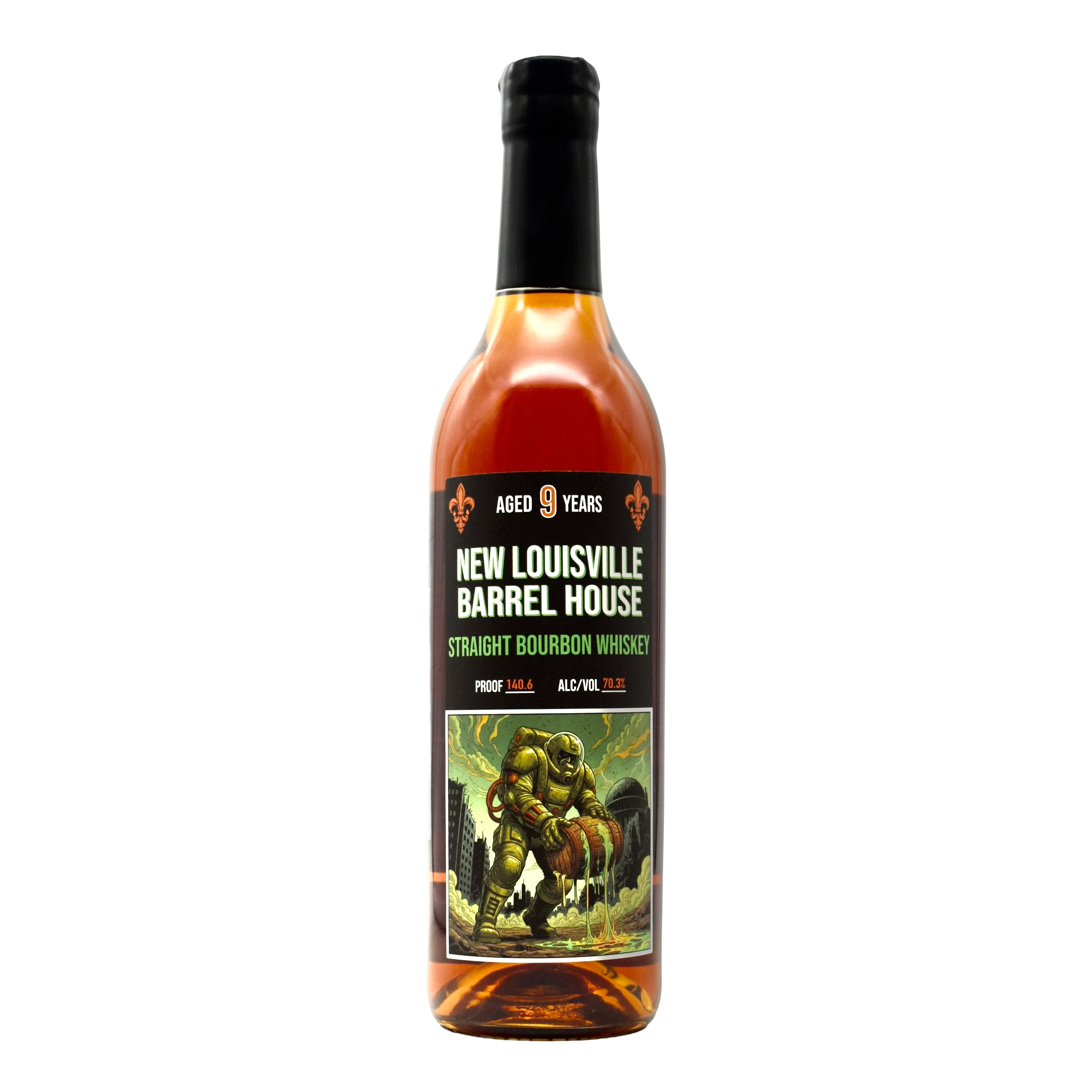New Louisville 9 Year Bourbon 140.6 Proof Hazmat Hero 750ml