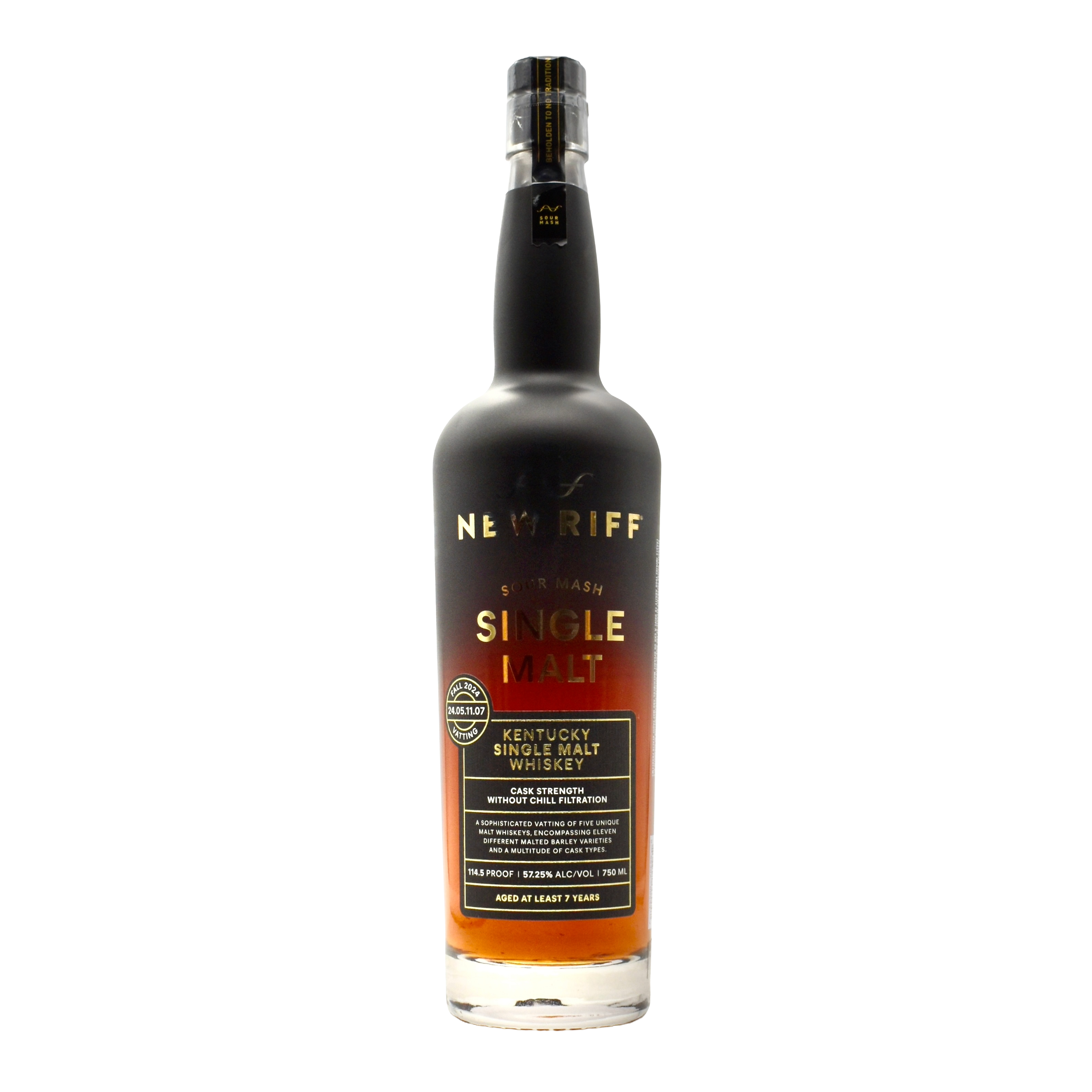 New Riff Sour Mash Single Malt Whiskey 750ml