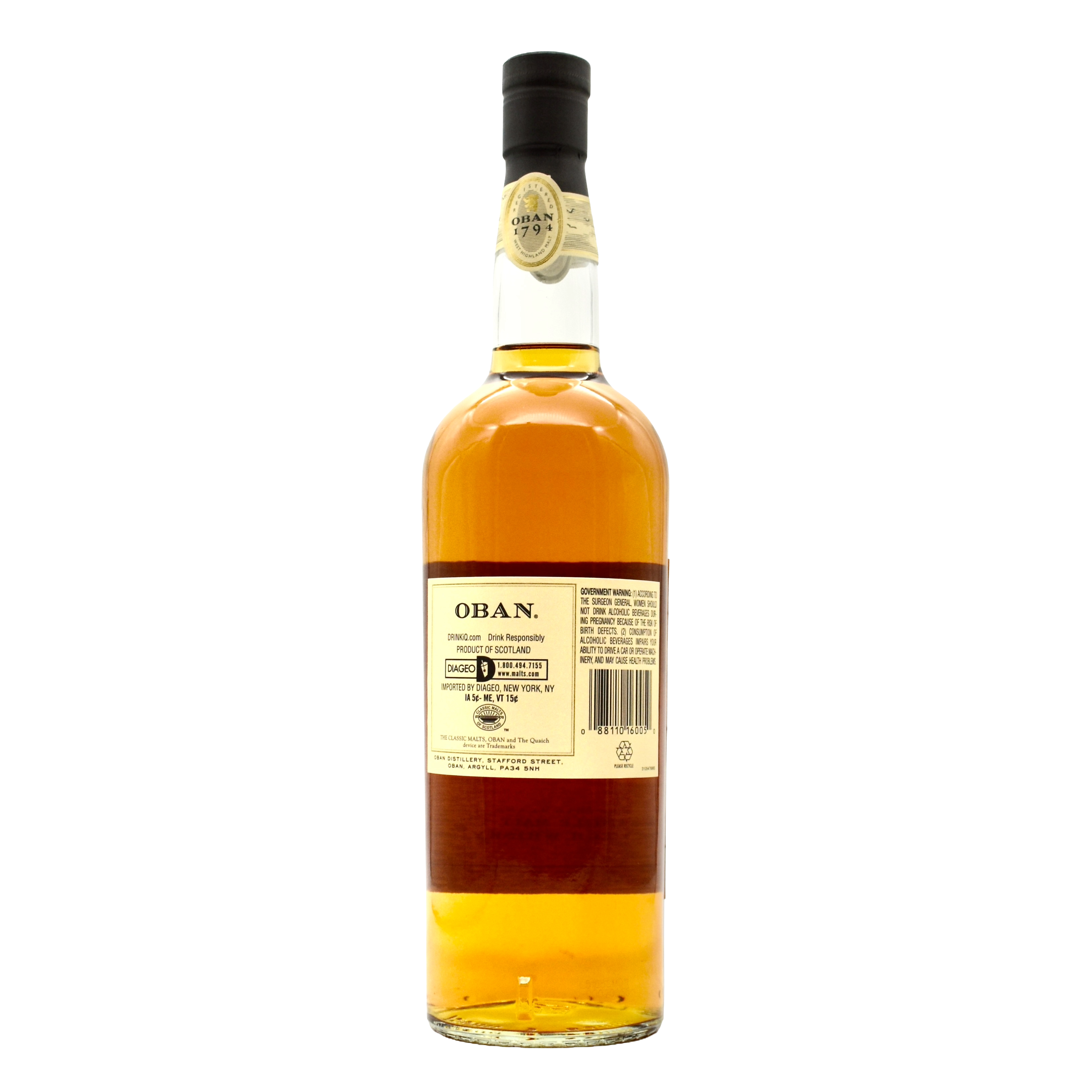 Oban Single Malt Scotch Whisky 14 Year 750ml