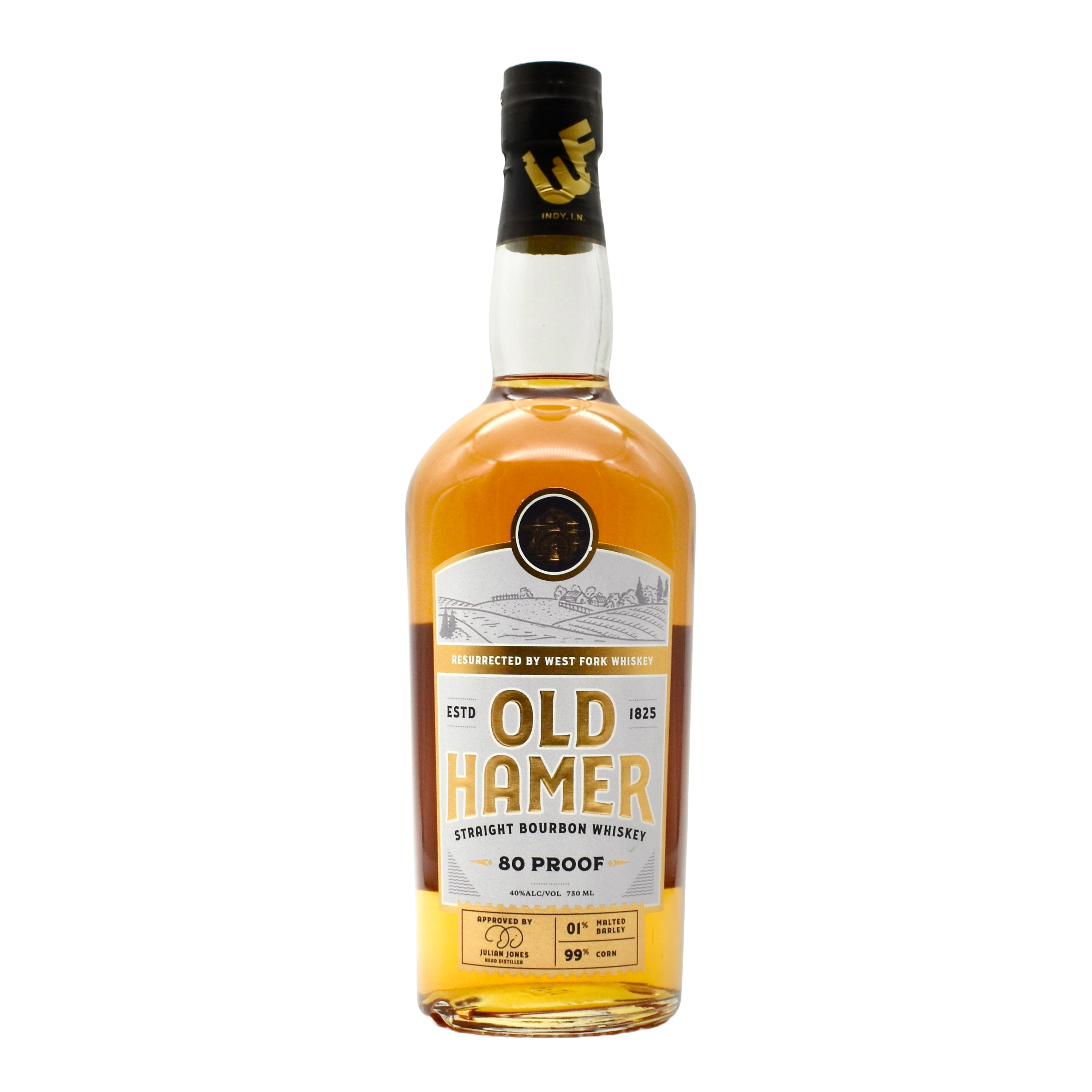 Old Hamer Straight Bourbon 80 Proof 750ml