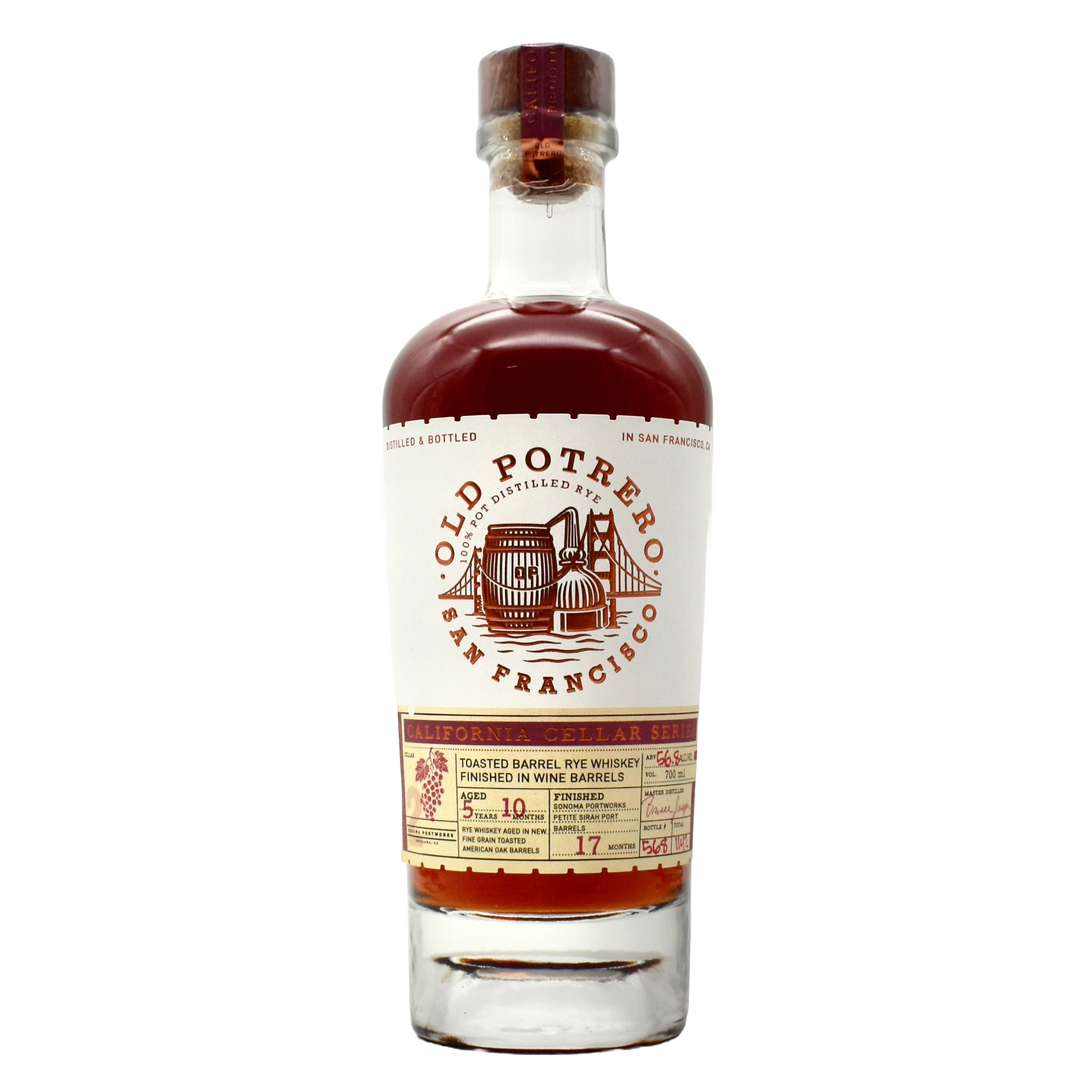 Old Potrero Rye Whiskey Cellar Series Sonoma Portworks Collaboration #2 700ml