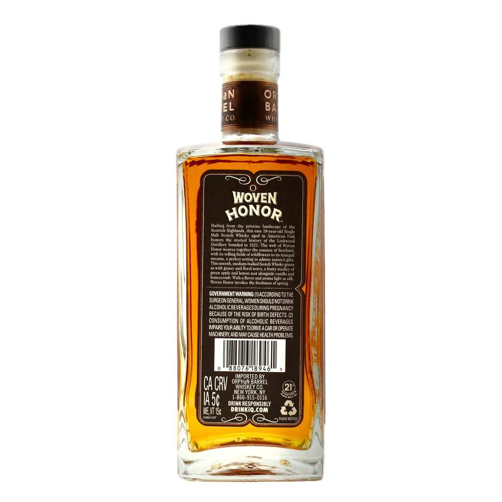 Orphan Barrel Woven Honor 18 Year Old Single Malt Scotch Whisky 750ml