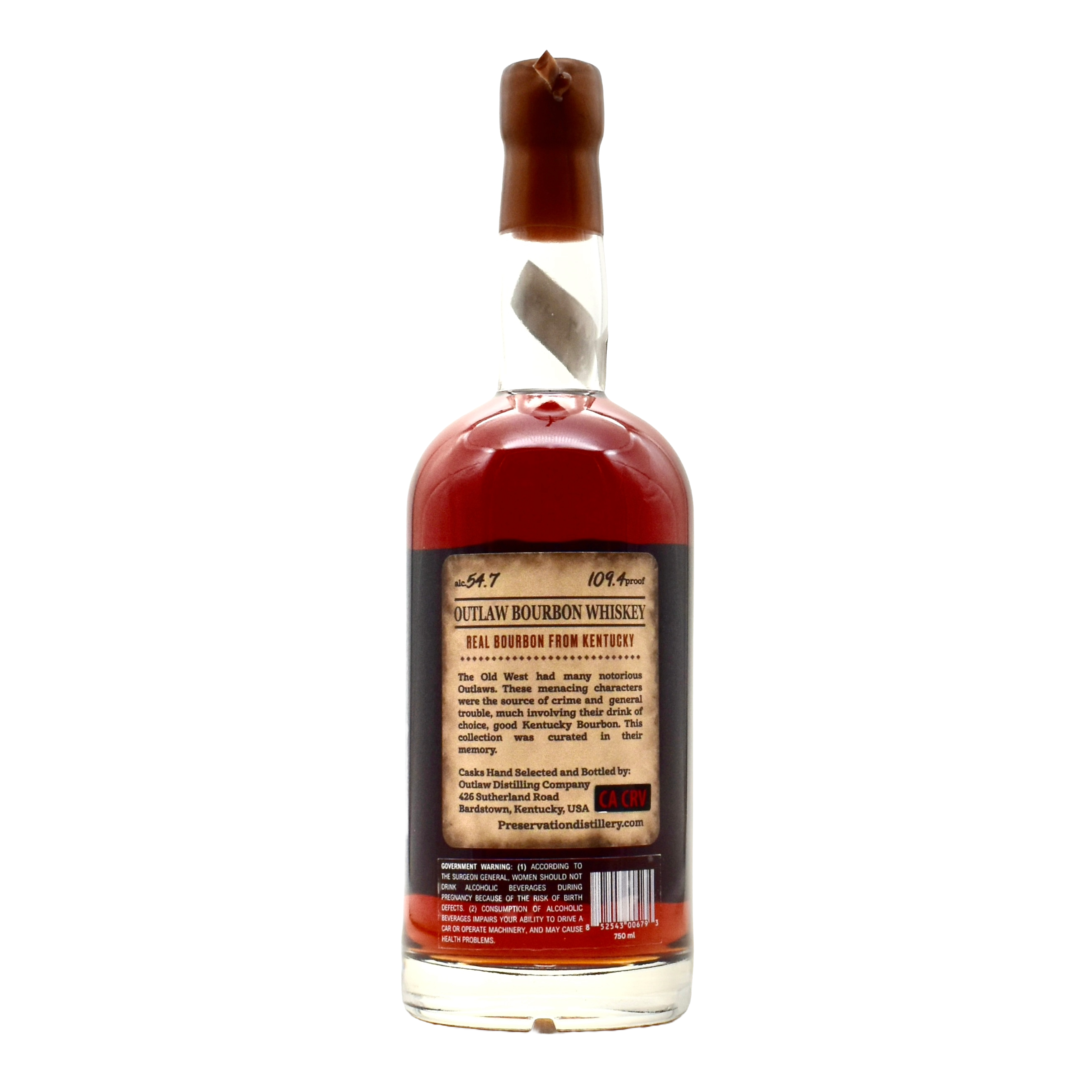 Preservation Outlaw Jesse James Kentucky Bourbon 750ml