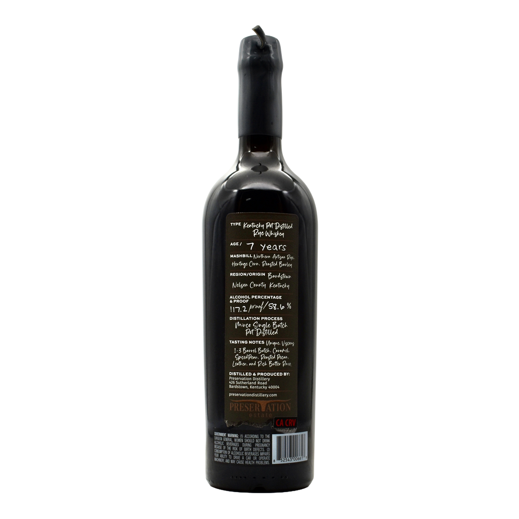 Preservation Pot Distilled Rye Whiskey 750ml