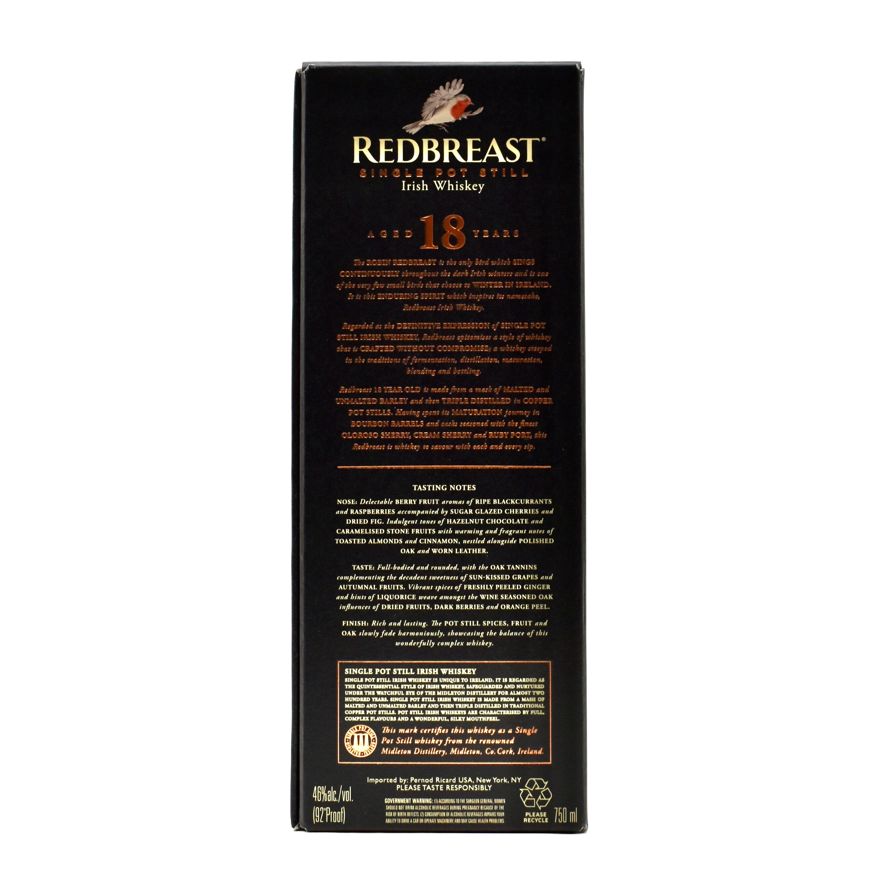 Redbreast Irish Whiskey 18 Year 750ml