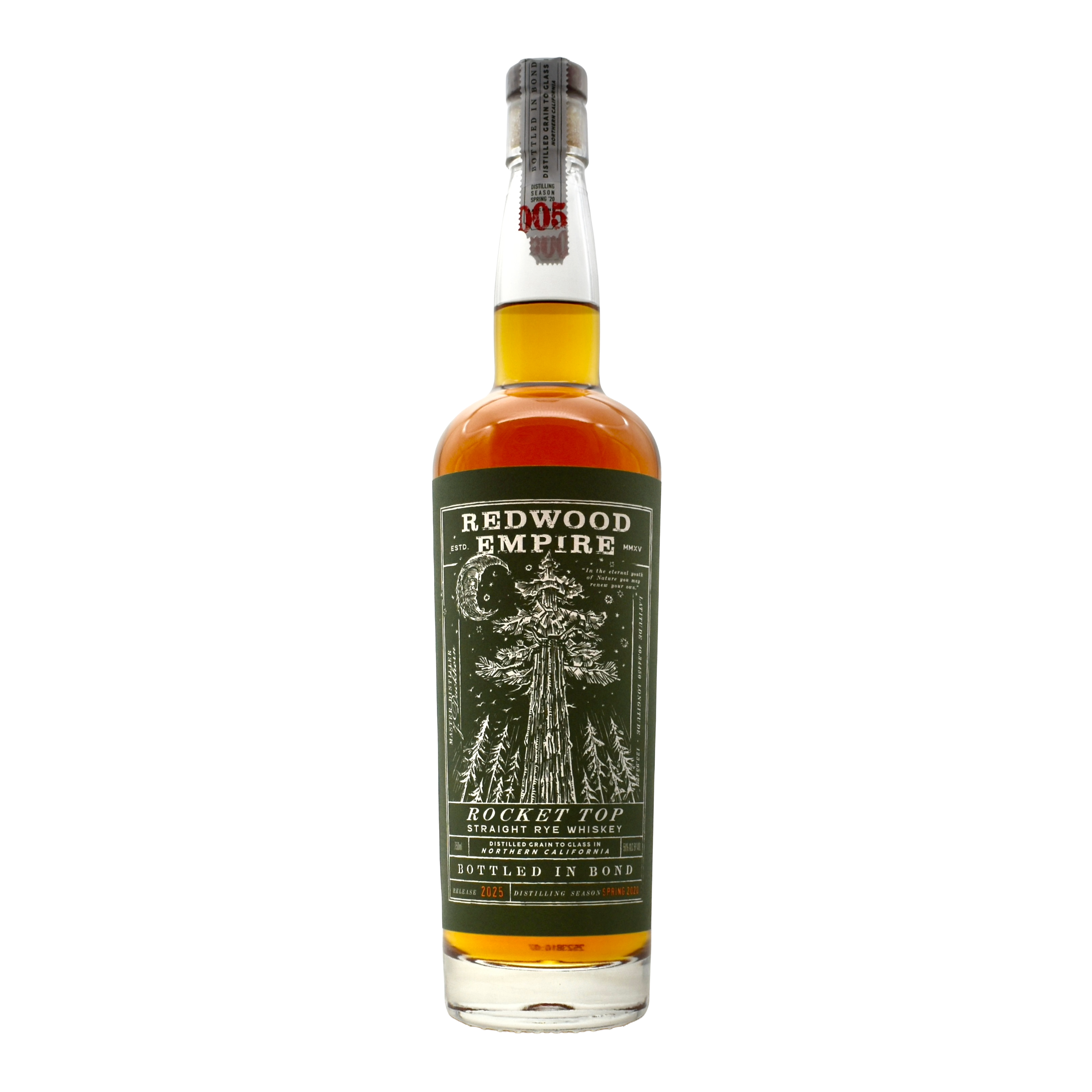 Redwood Empire Rocket Top Rye Whiskey Batch 5 750ml