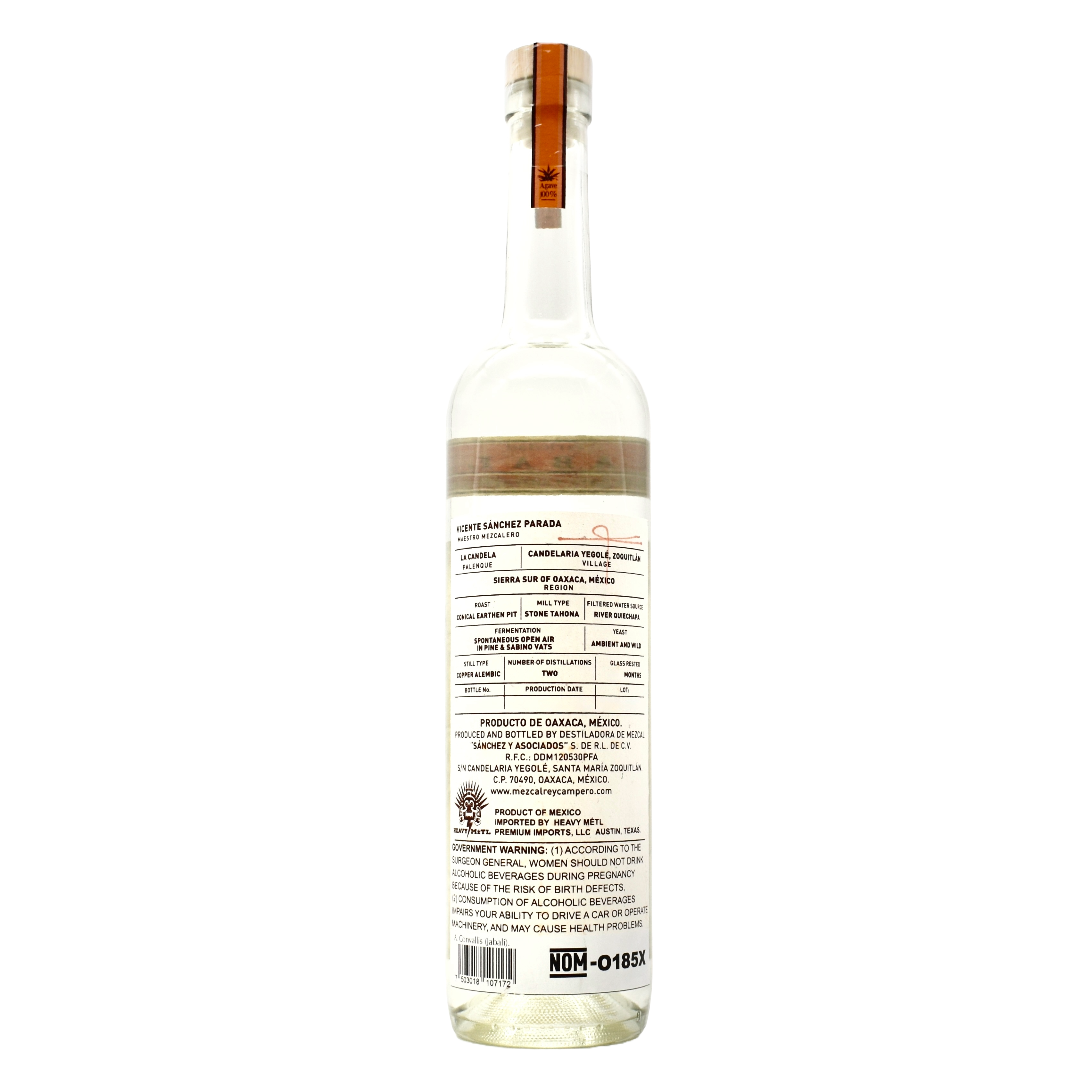 Rey Campero Jabali Mezcal Joven 750ml