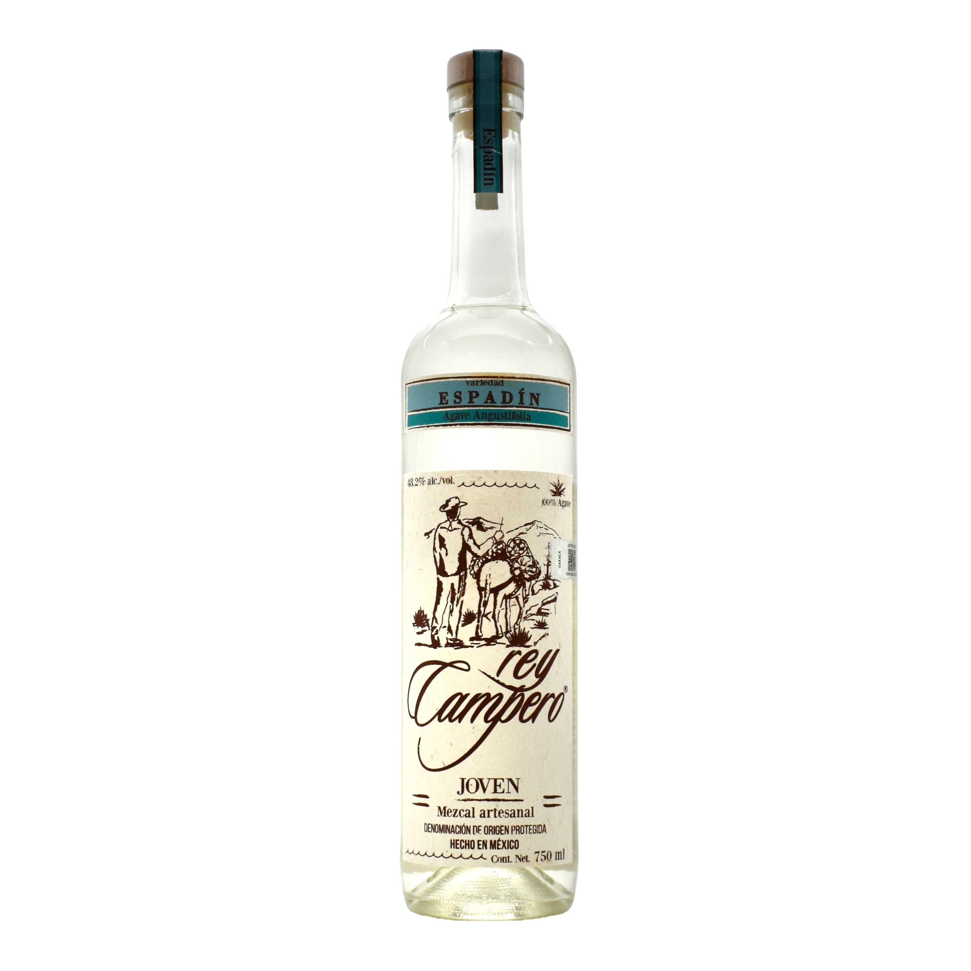 Rey Campero Mezcal Espadin Angustifolia Haw Joven Mezcal Artesanal 750ml