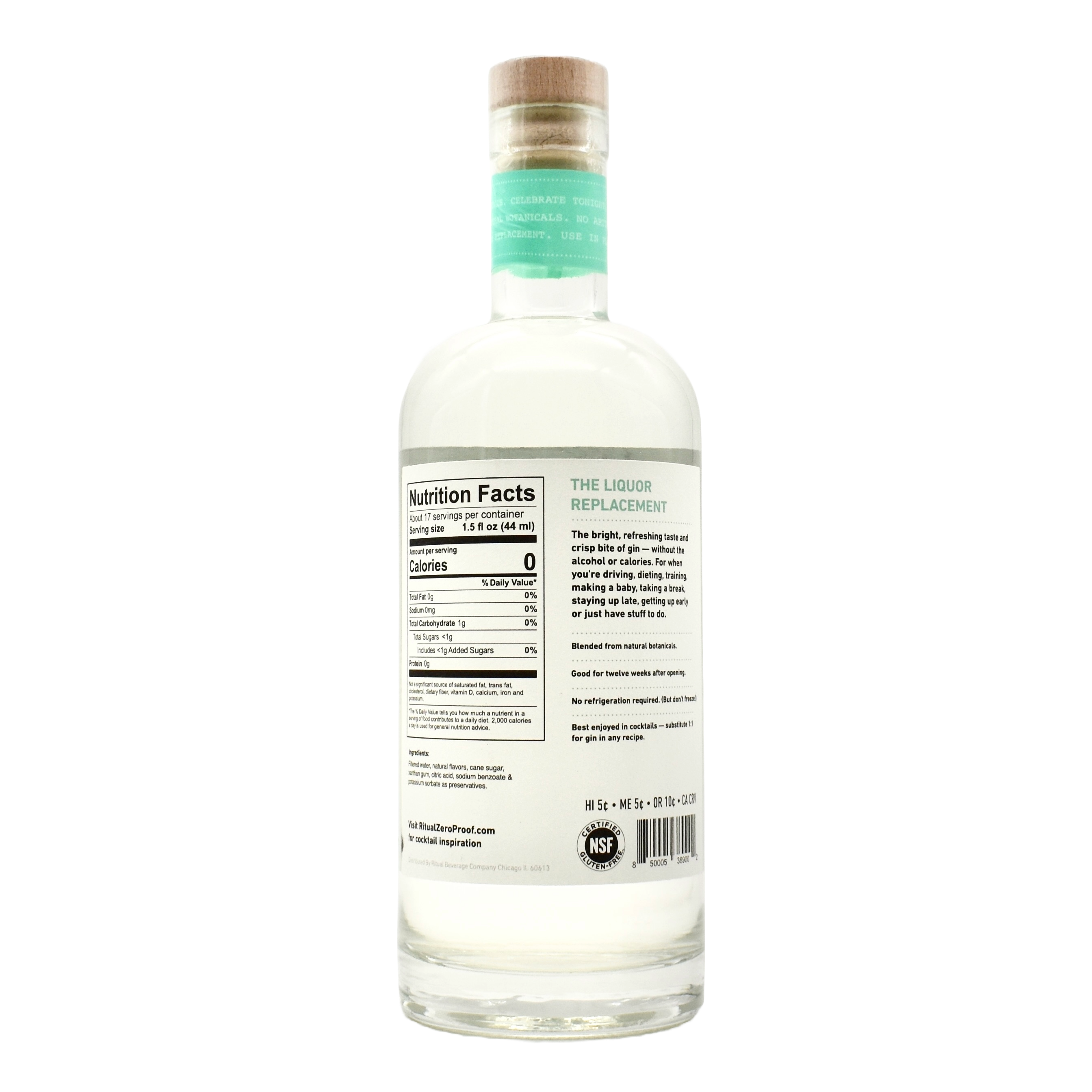 Ritual Zero Proof Gin Alternative 750ml