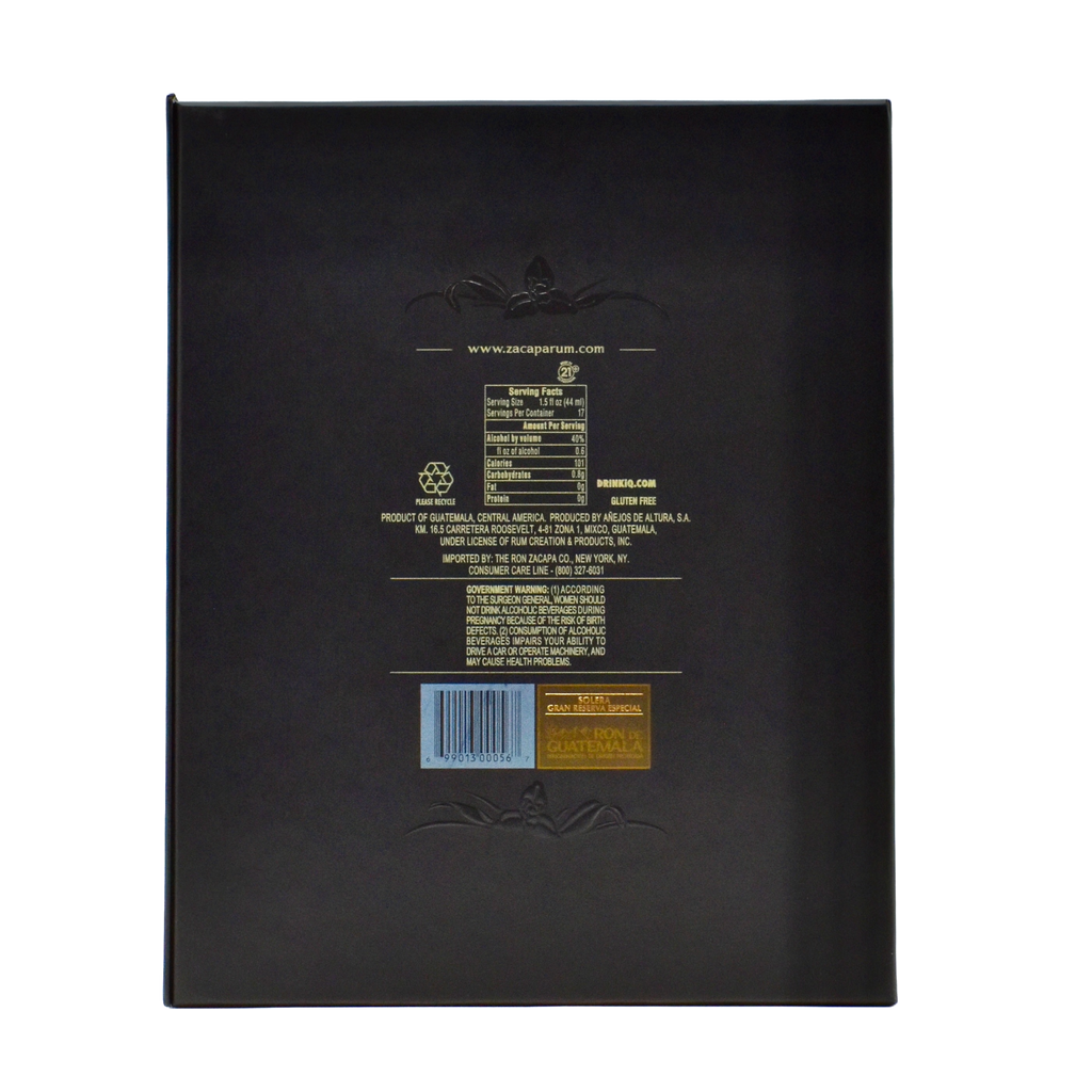 Ron Zacapa Rum XO 750ml