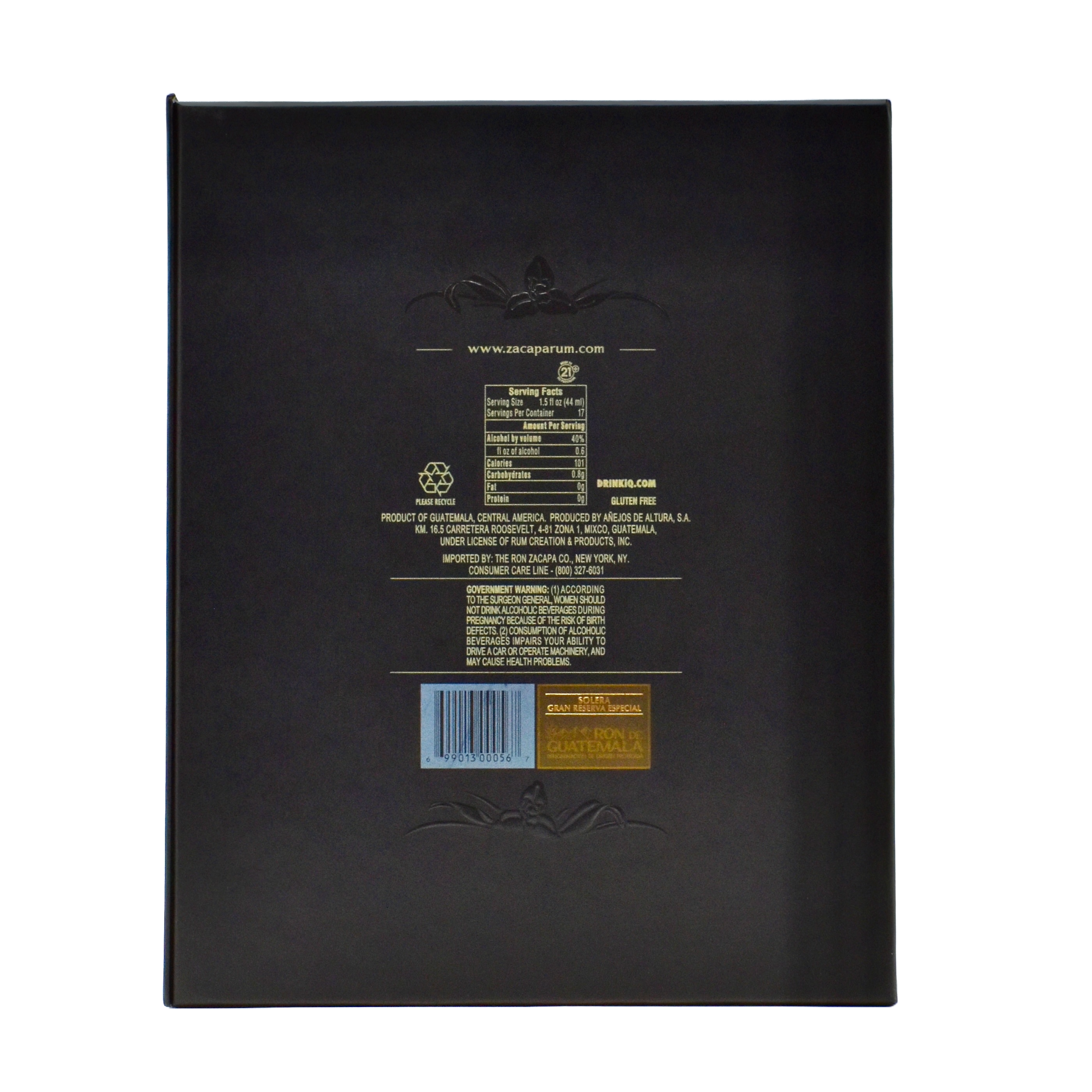 Ron Zacapa Rum XO 750ml