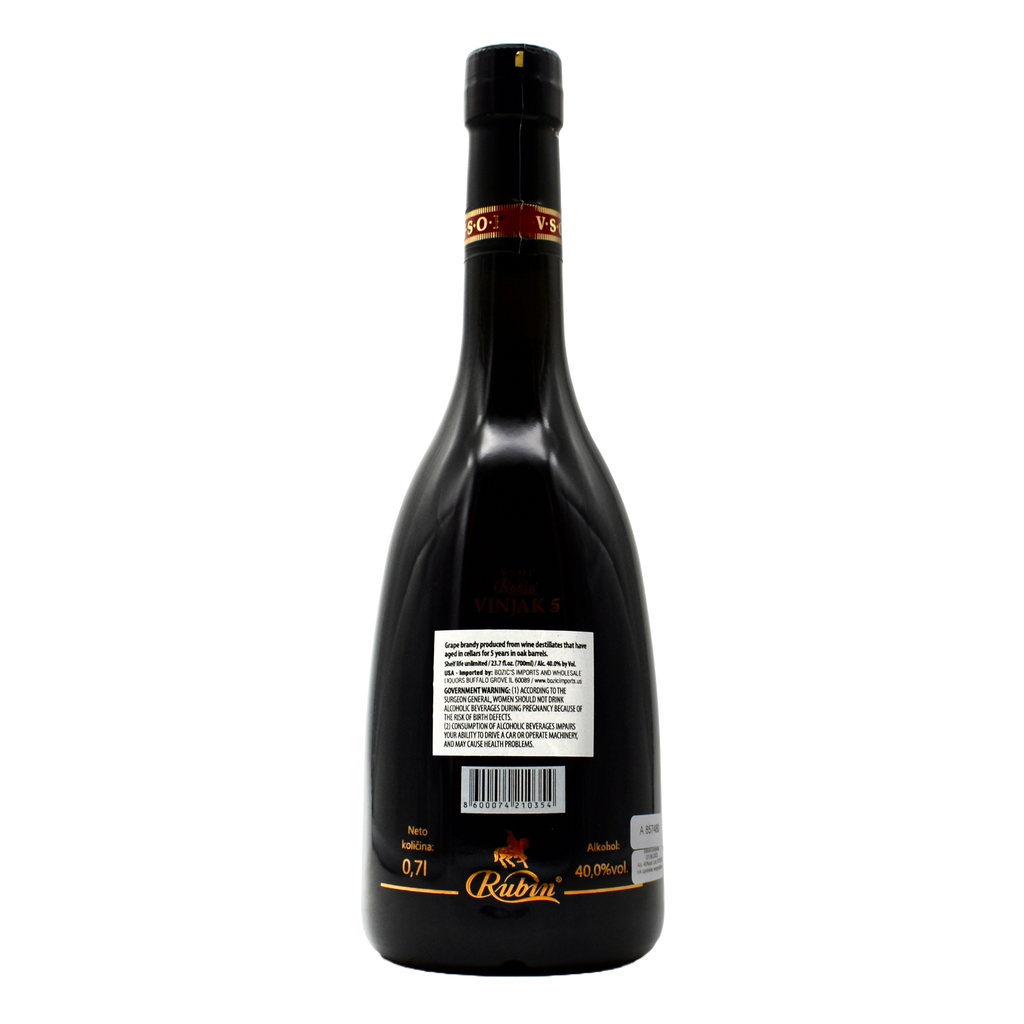 Rubin Vinjak 5 VSOP Grape Brandy 700ml