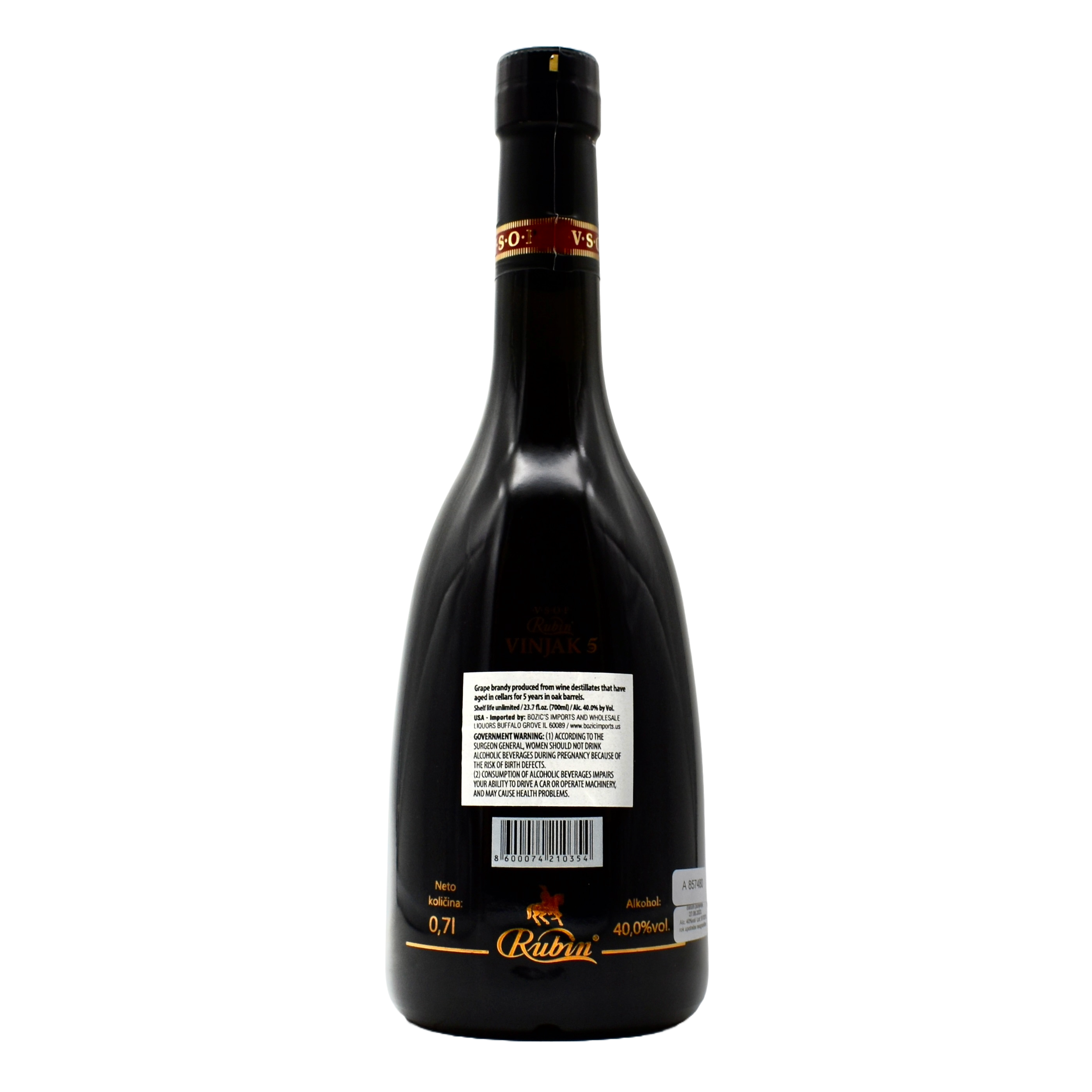Rubin Vinjak 5 VSOP Grape Brandy 700ml
