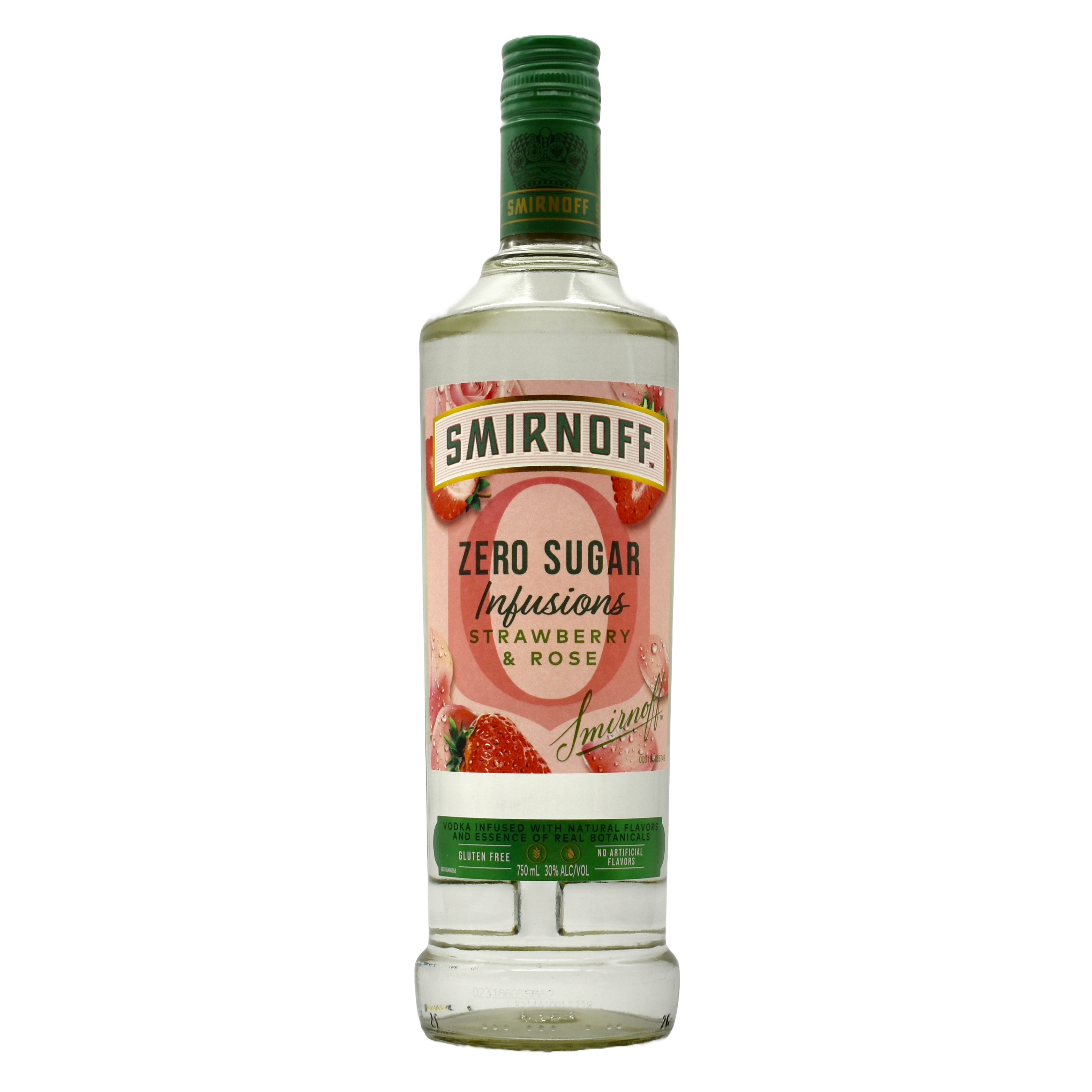 Smirnoff Vodka Zero Strawberry Rose 750ml