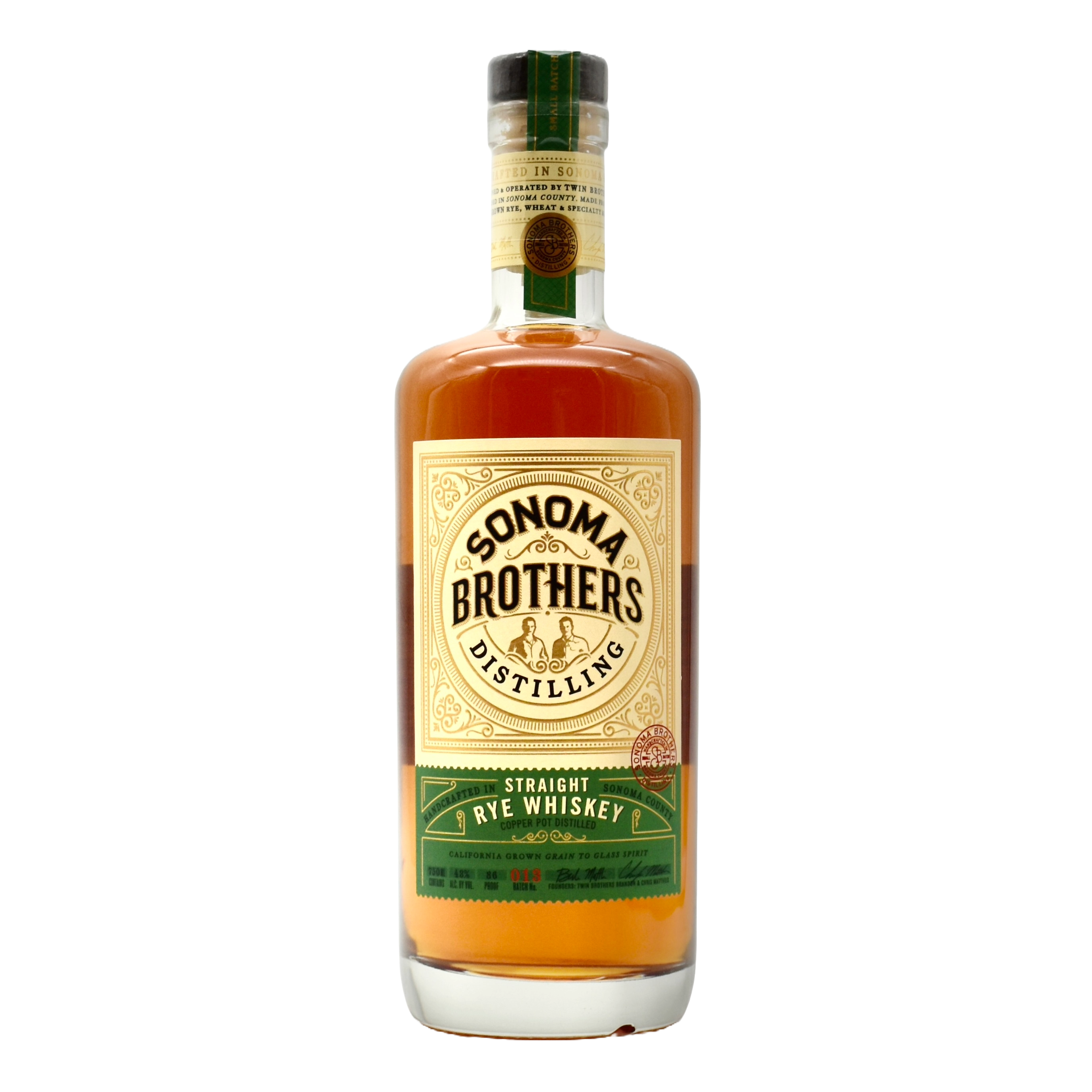 Sonoma Brothers Distilling Rye 750ml