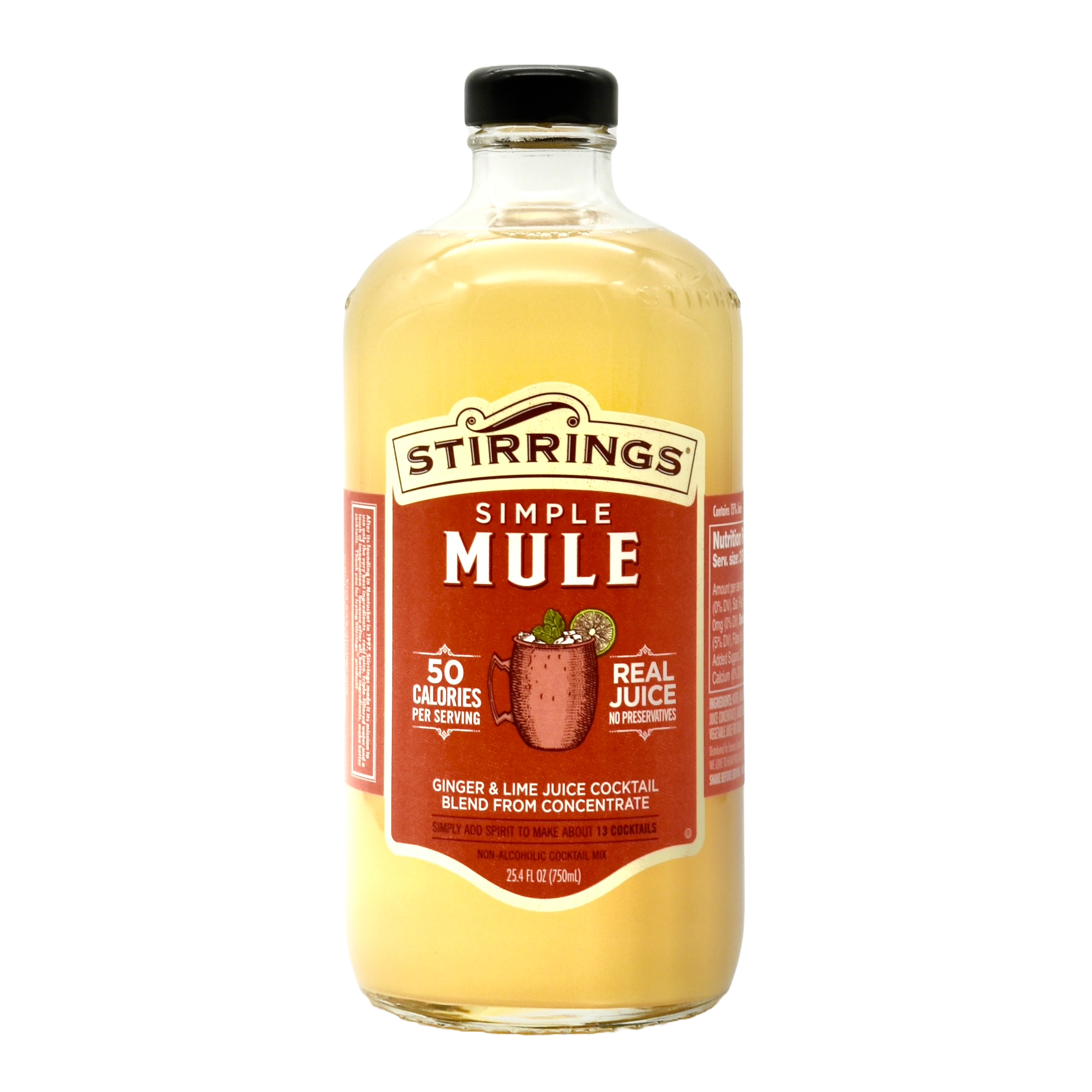 Stirrings Mule Cocktail Mix 750ml