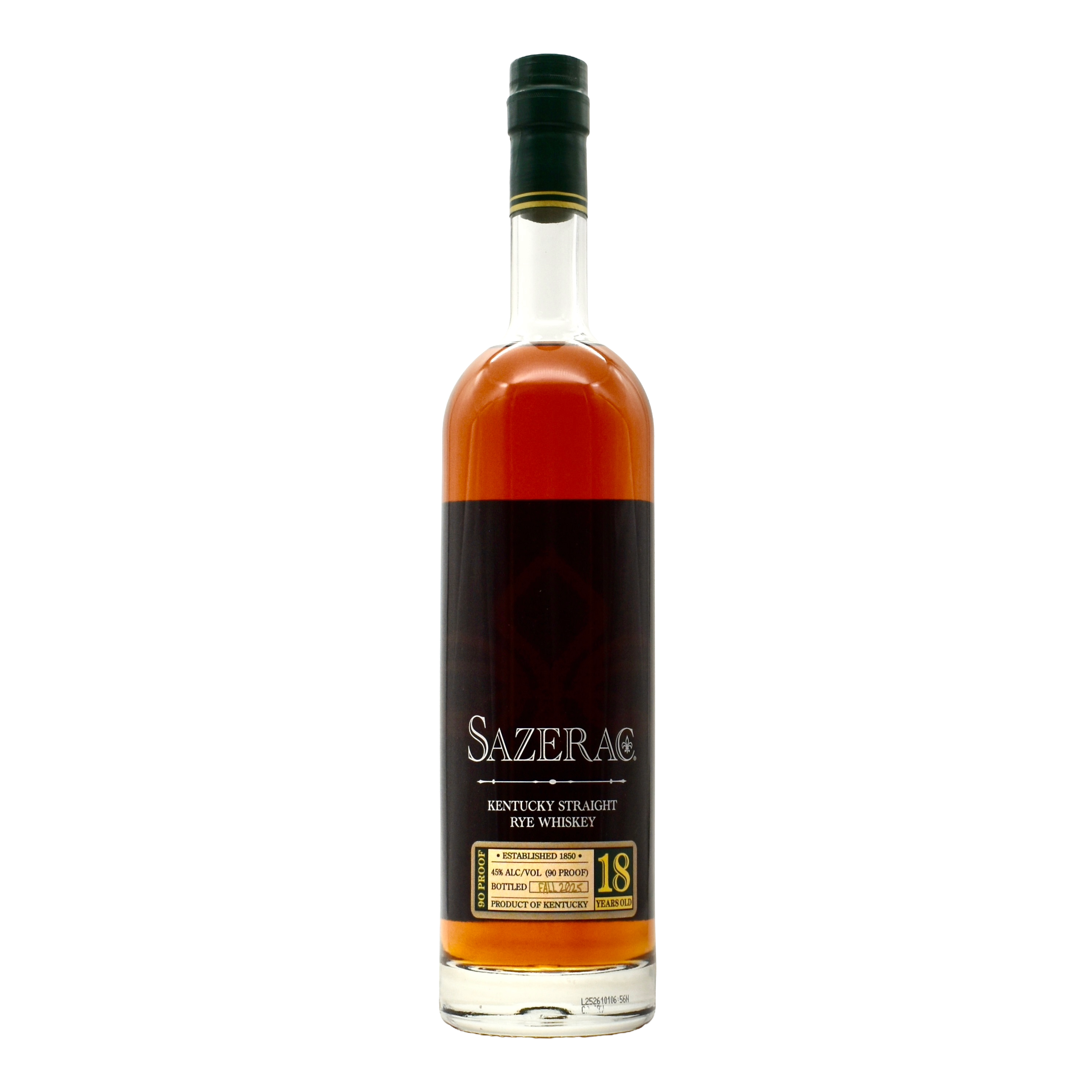 Sazerac 18 Year Rye Whiskey 750ml