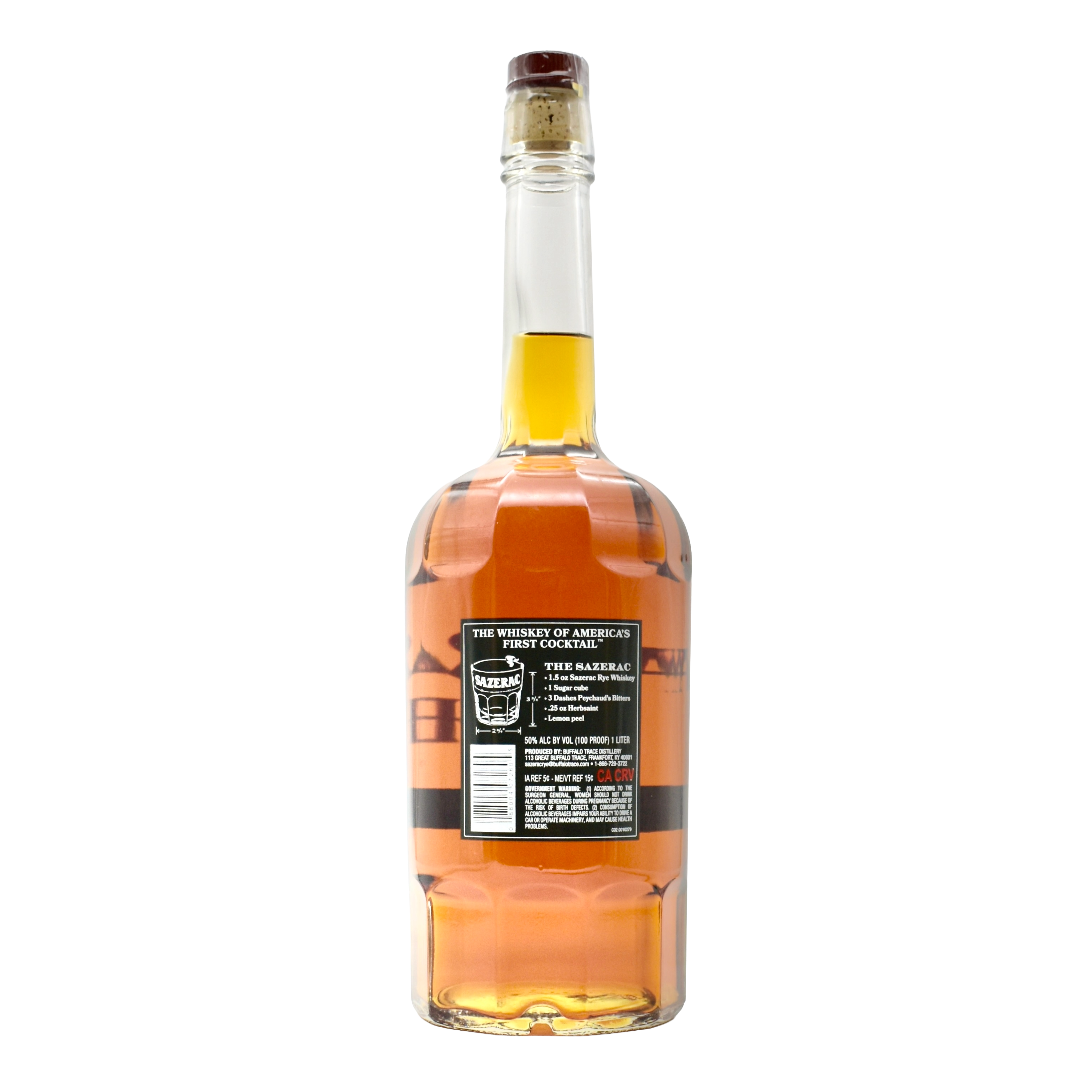 Sazerac Rye Whiskey 100PF 1L