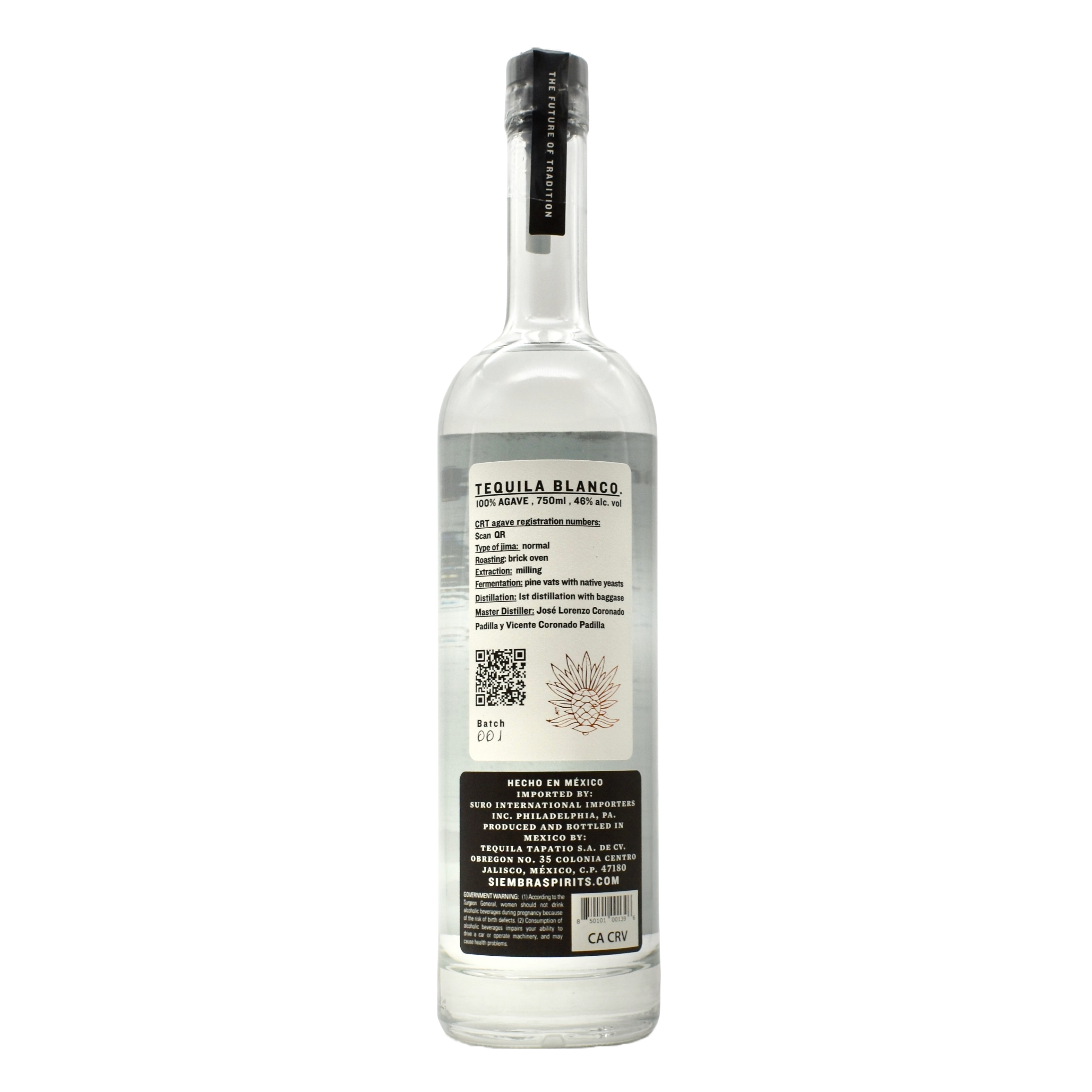 Siembra Alteno Blanco Tequila 750ml