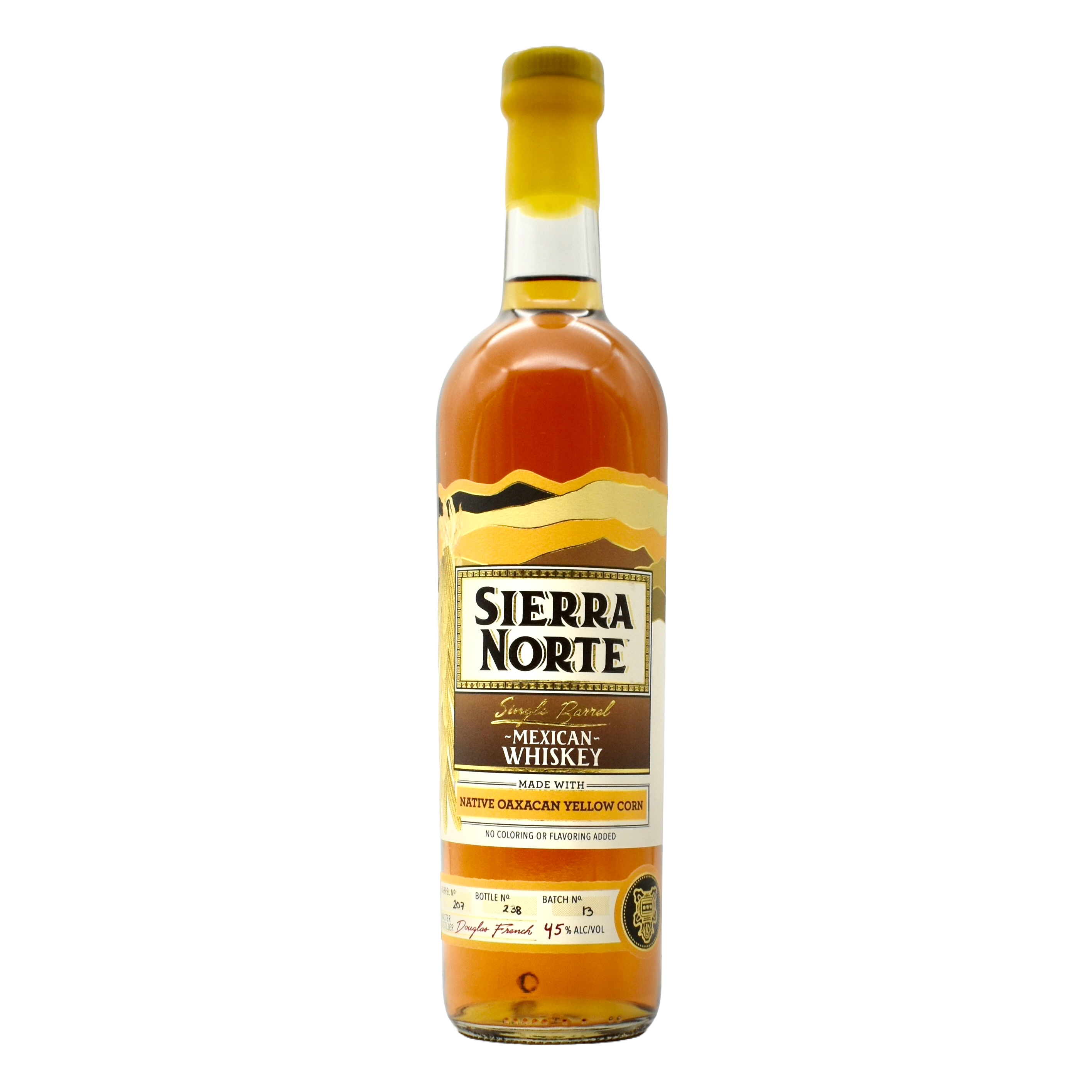 Sierra Norte Mexican Whiskey Yellow Corn 750ml