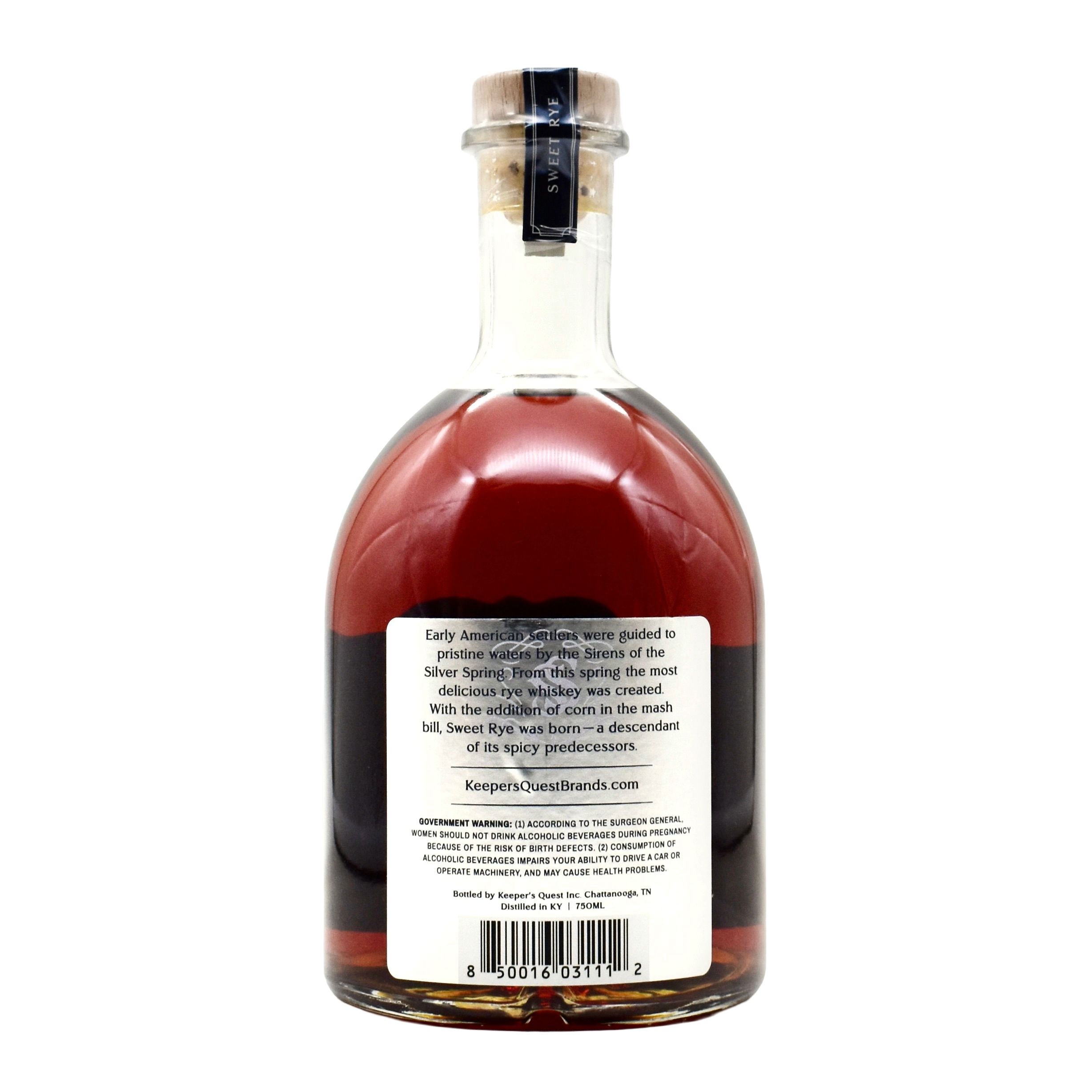 Silver Springs Cask Strength Single Barrel Sweet Rye Whiskey 750ml