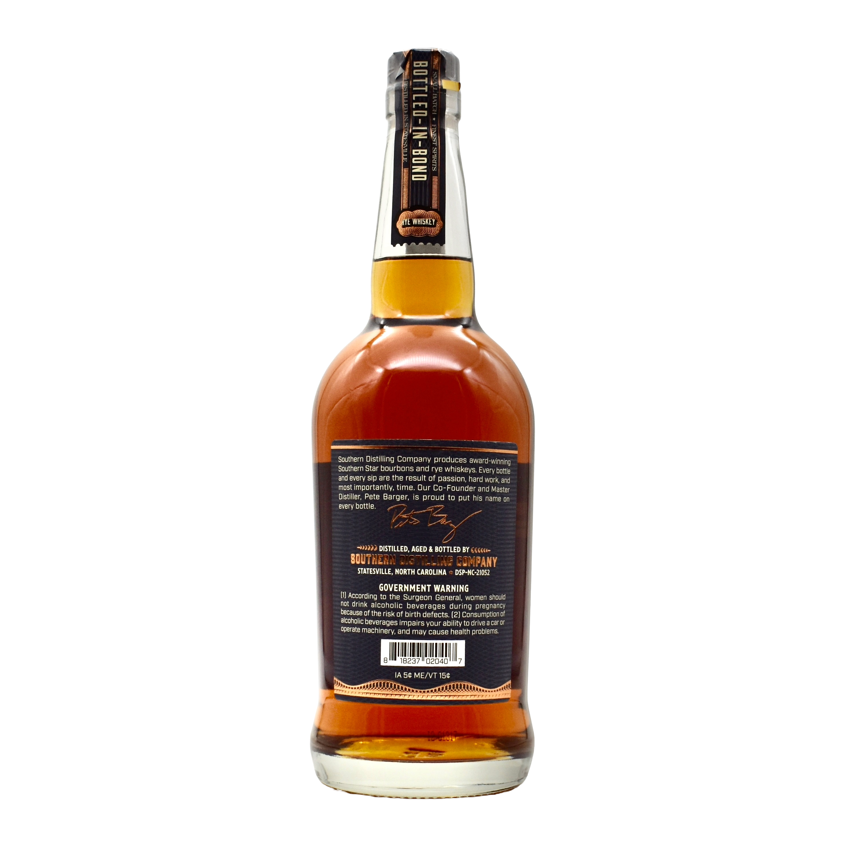 Southern Star Paragon Rye Bottled In Bond 750ml