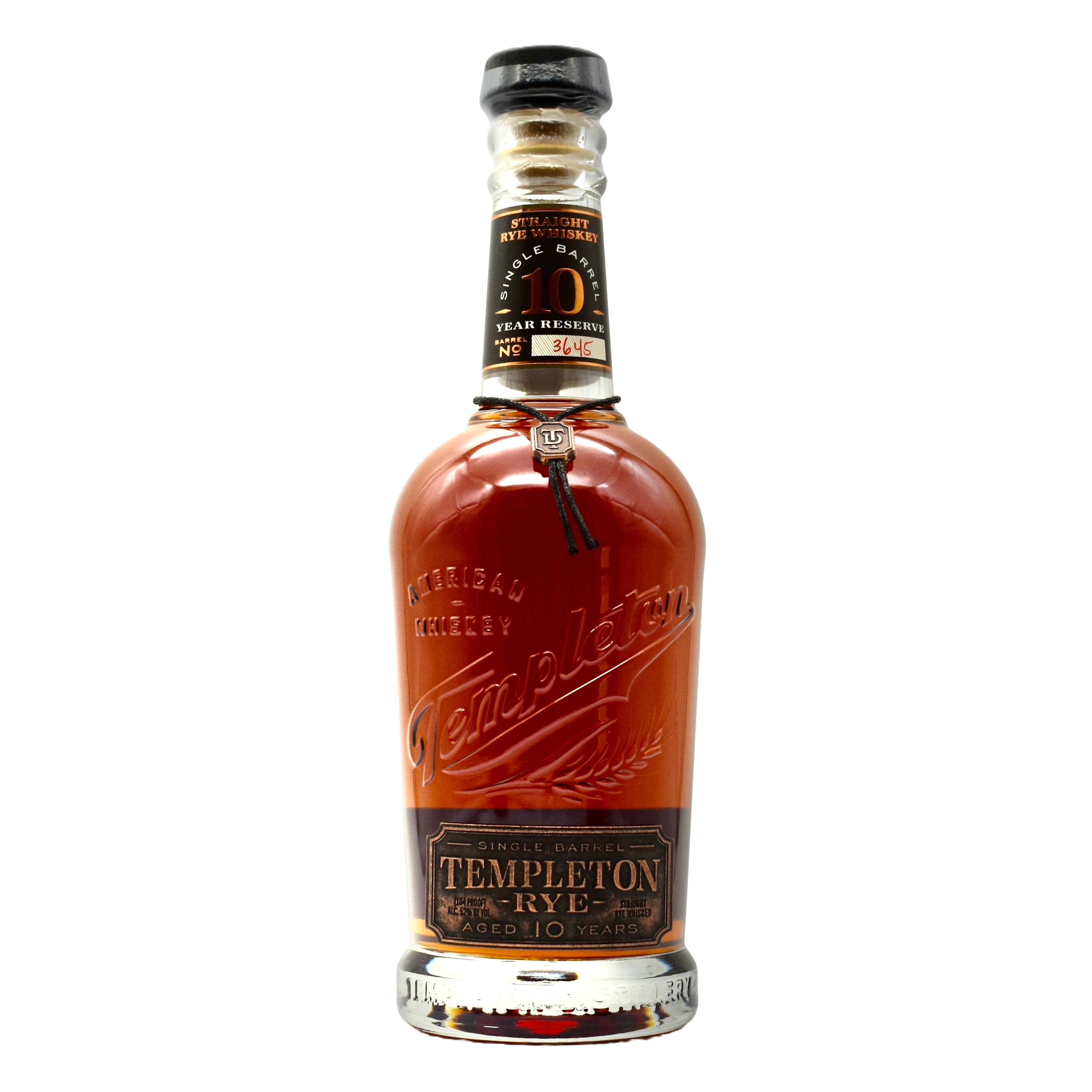 Templeton Rye Whiskey 10 Year 750ml